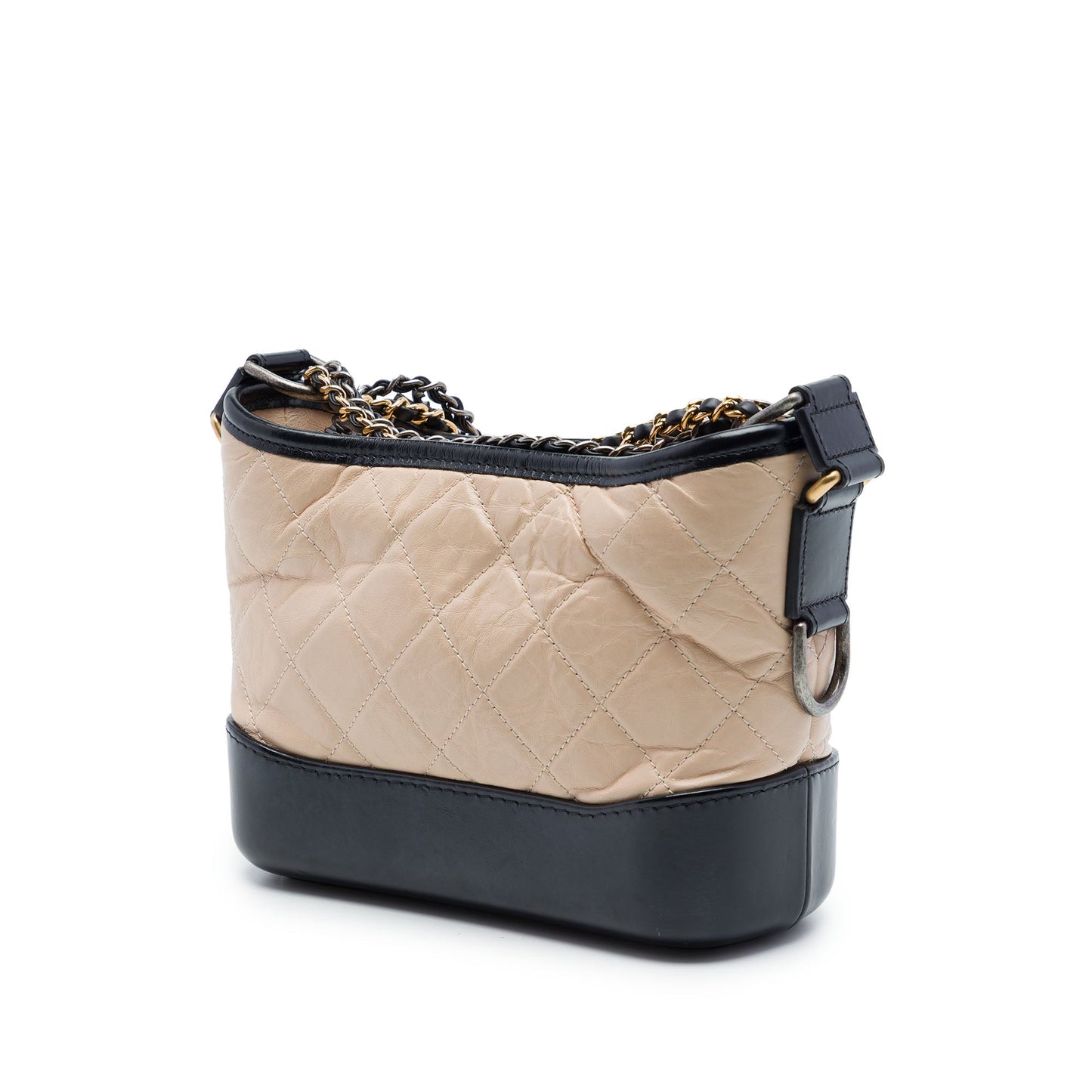 Chanel Small Quilted Aged Calfskin Gabrielle Hobo