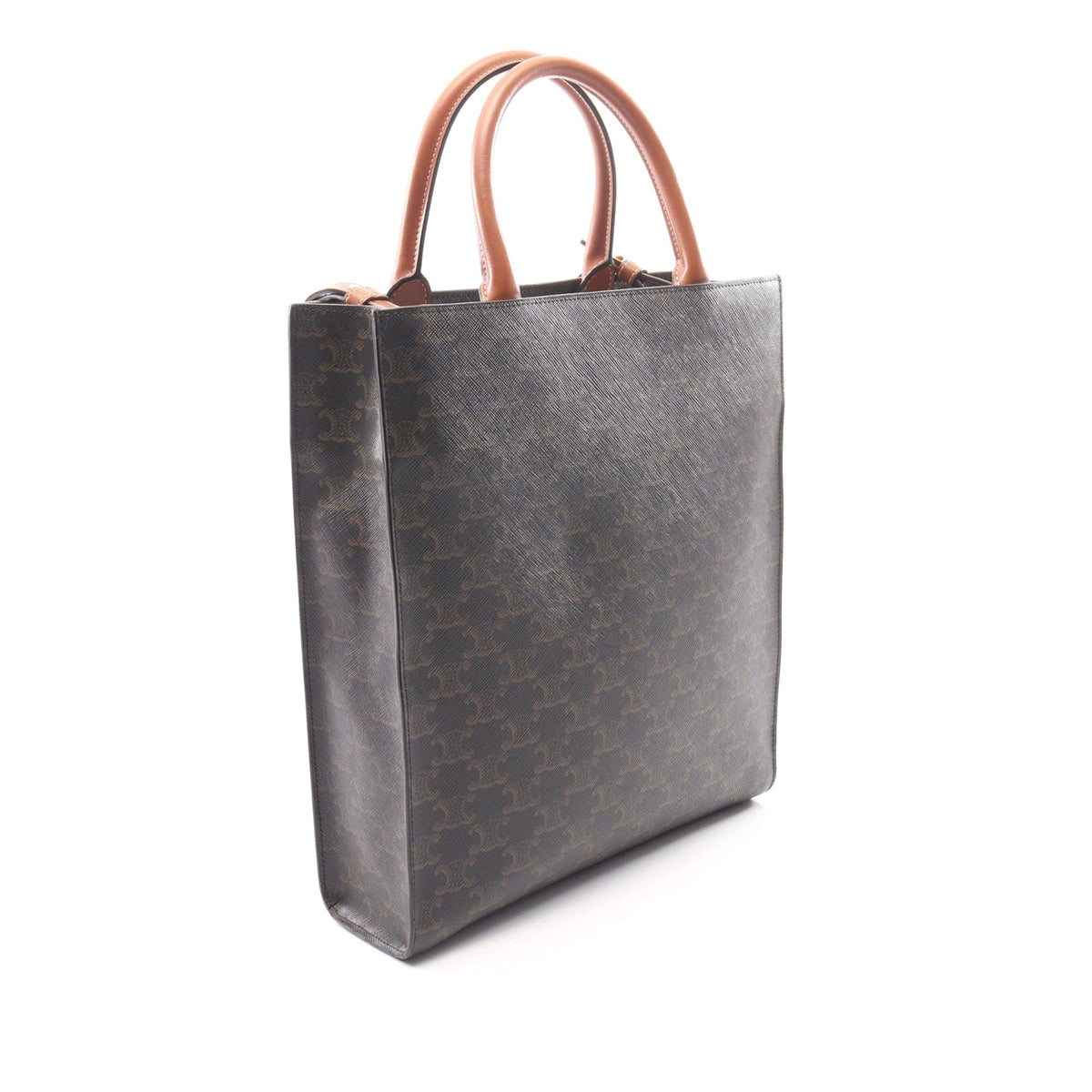 Celine Small Triomphe Coated Canvas Vertical Cabas Tote