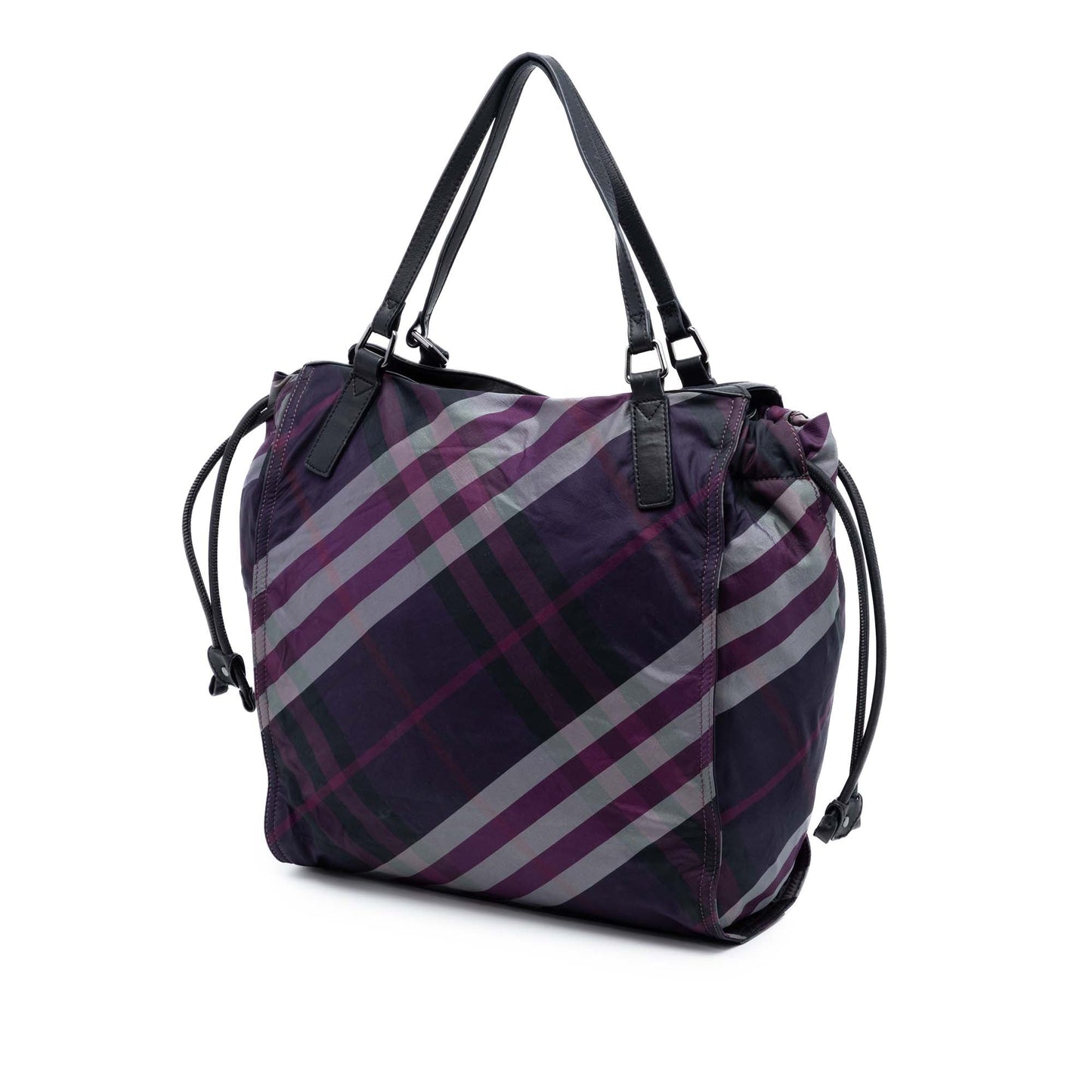 Burberry Supernova Check Nylon Buckleigh Tote