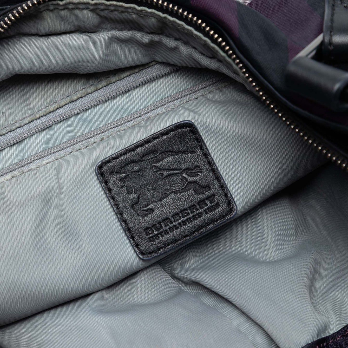 Burberry Supernova Check Nylon Buckleigh Tote