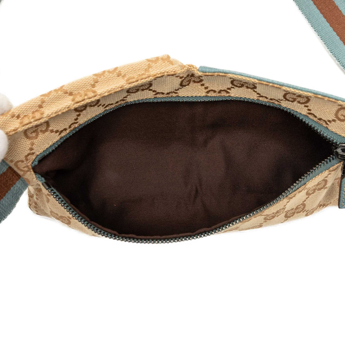 Gucci GG Canvas Web Double Pocket Belt Bag