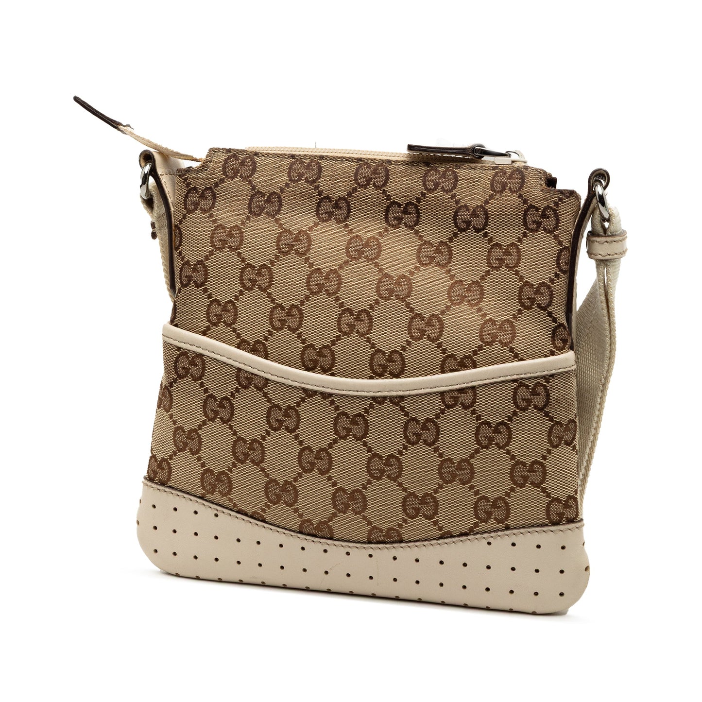Gucci GG Canvas Perforated Crossbody