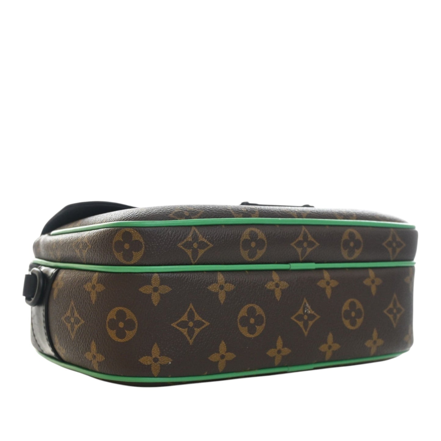 Louis Vuitton Monogram Macassar S Lock Messenger Bag