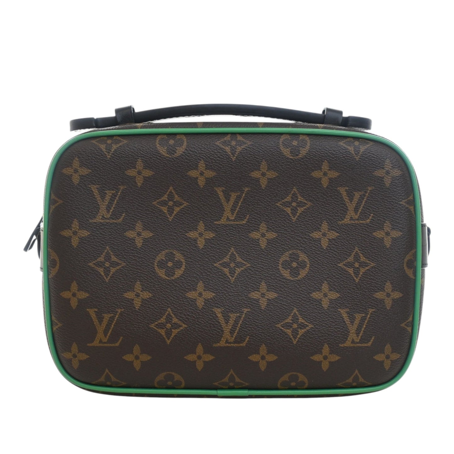 Louis Vuitton Monogram Macassar S Lock Messenger Bag