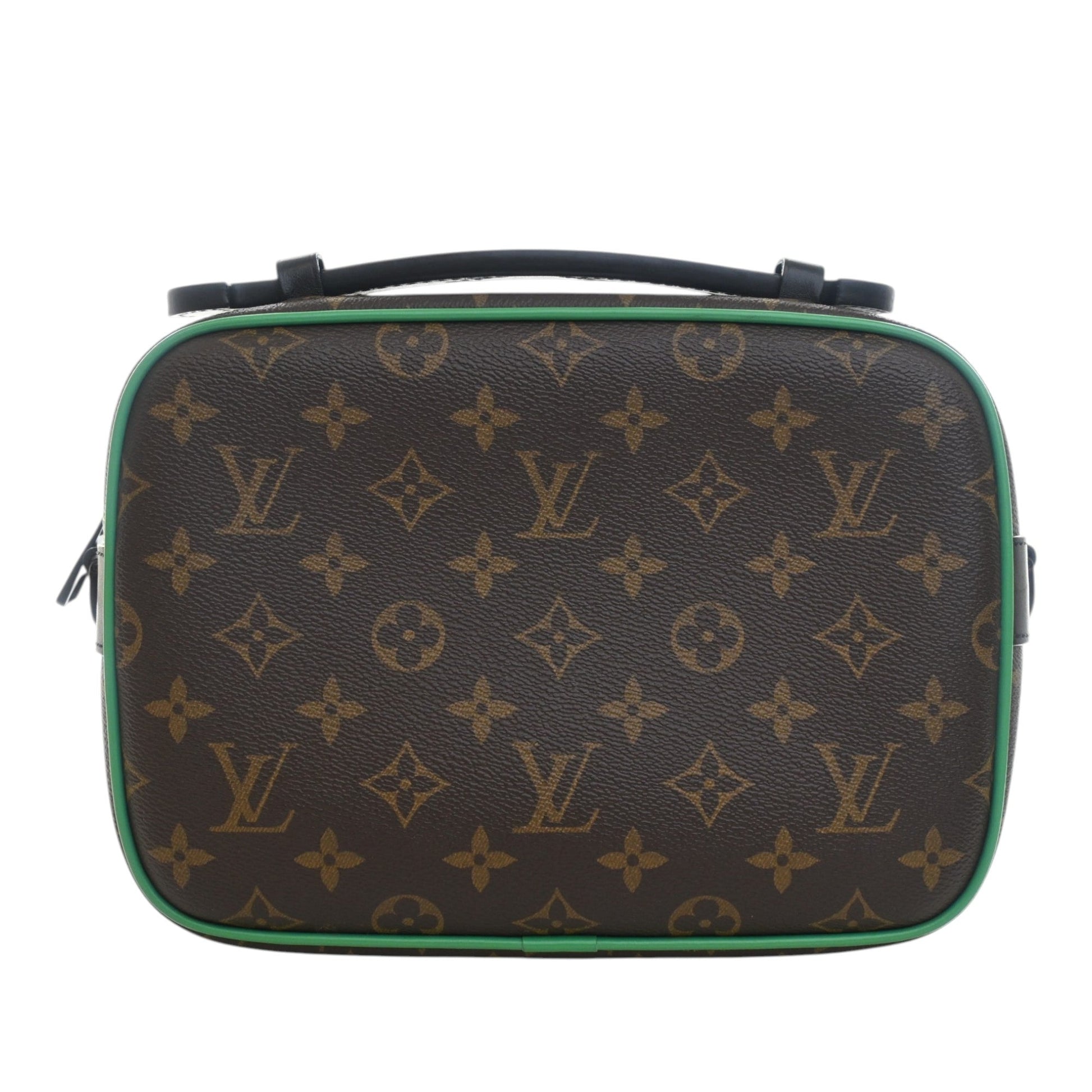 Louis Vuitton Monogram Macassar S Lock Messenger Bag