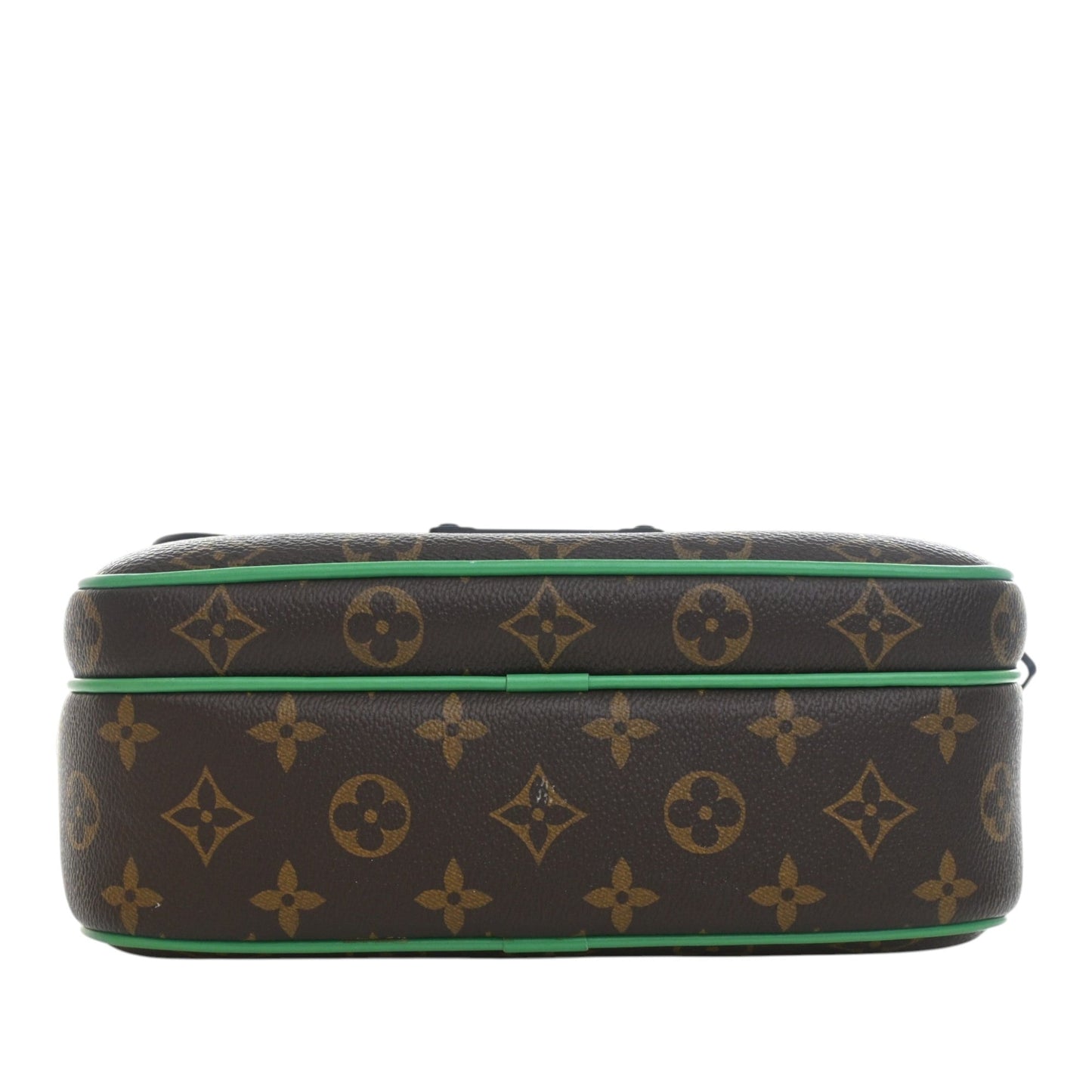 Louis Vuitton Monogram Macassar S Lock Messenger Bag