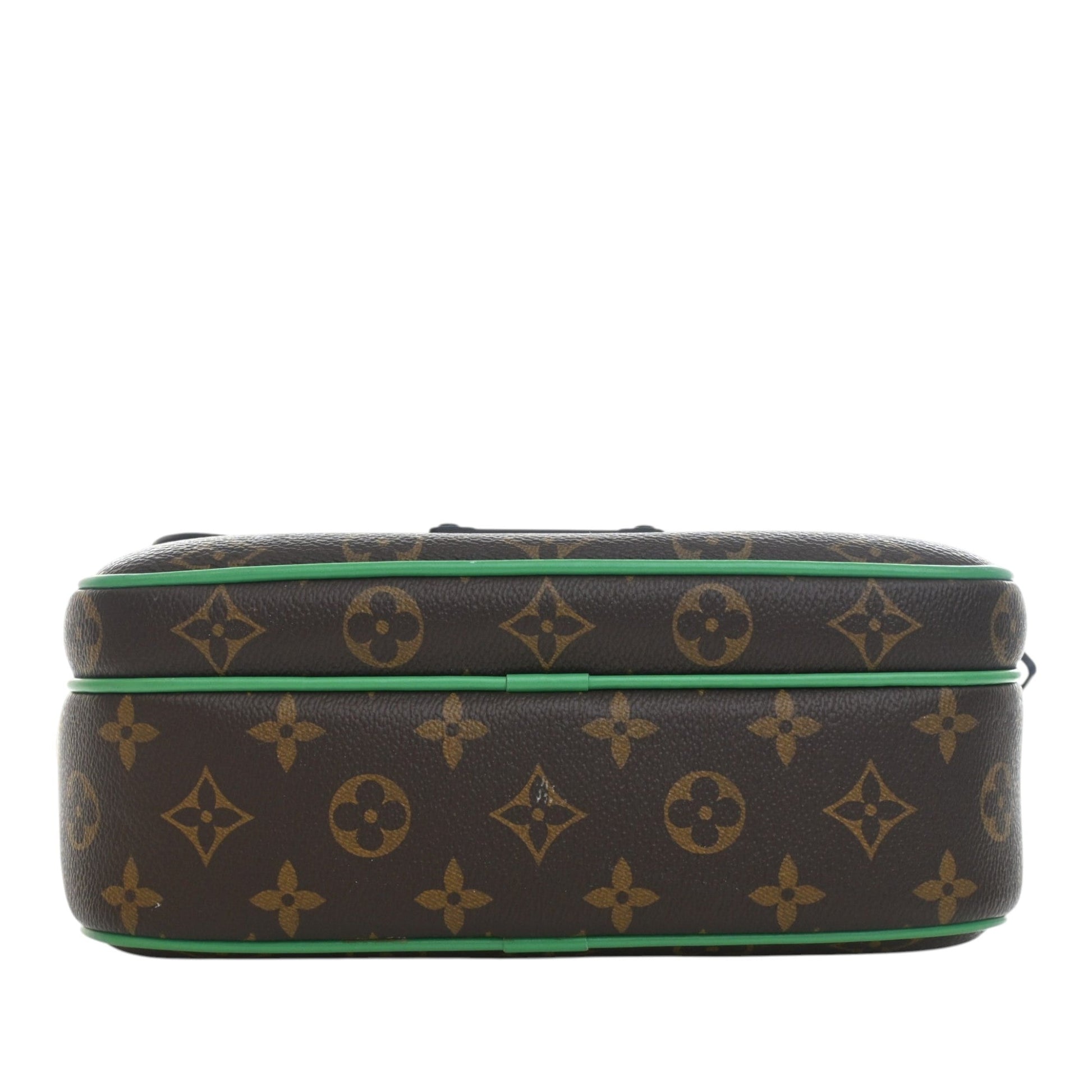 Louis Vuitton Monogram Macassar S Lock Messenger Bag