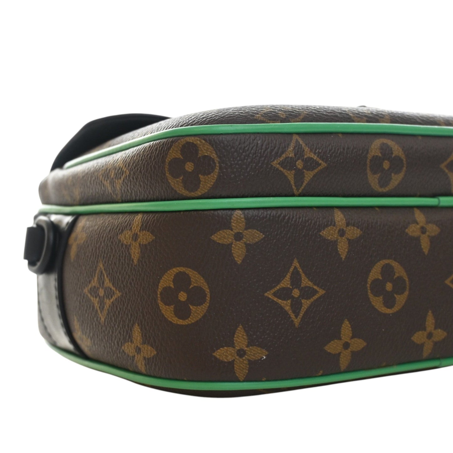 Louis Vuitton Monogram Macassar S Lock Messenger Bag