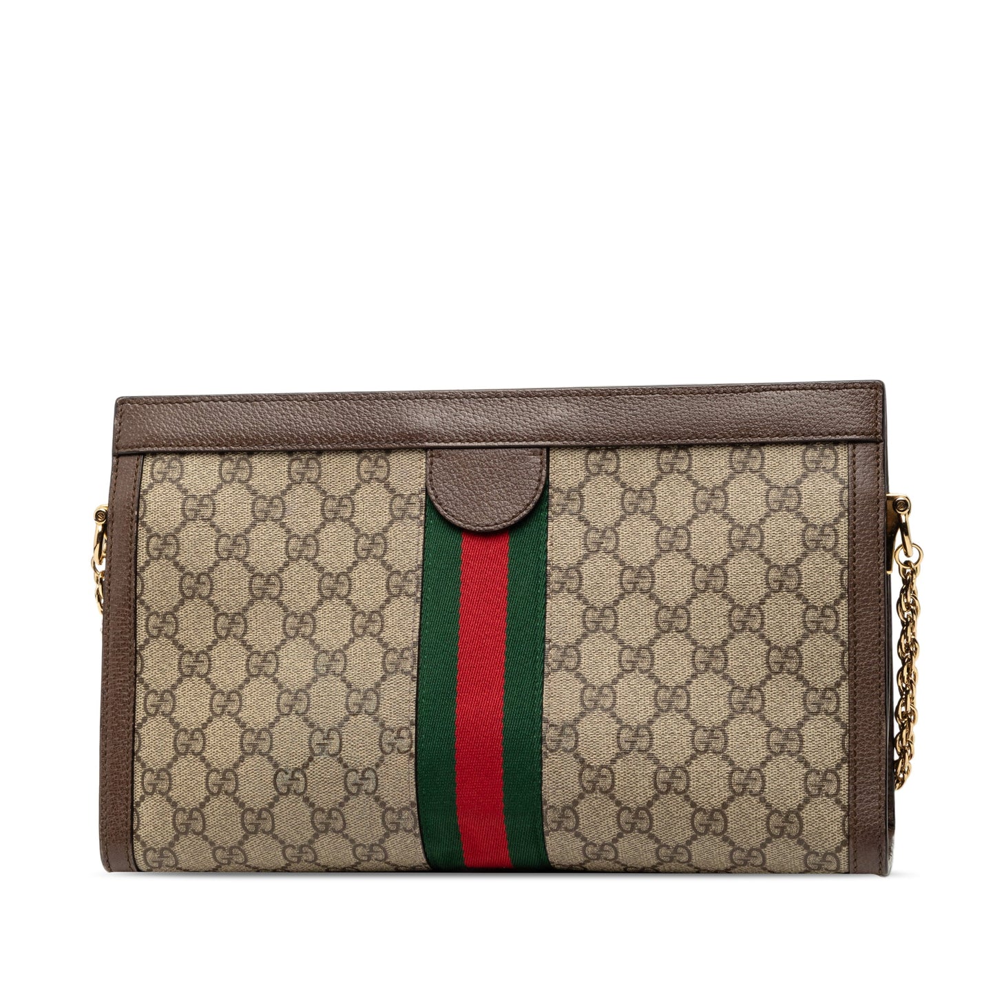 Gucci Medium GG Supreme Web Ophidia Chain Shoulder Bag