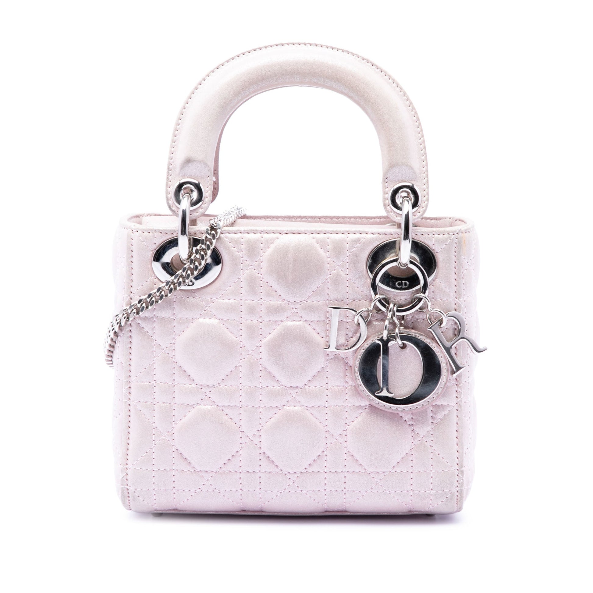 Dior Mini Iridescent Lambskin Cannage Lady Dior