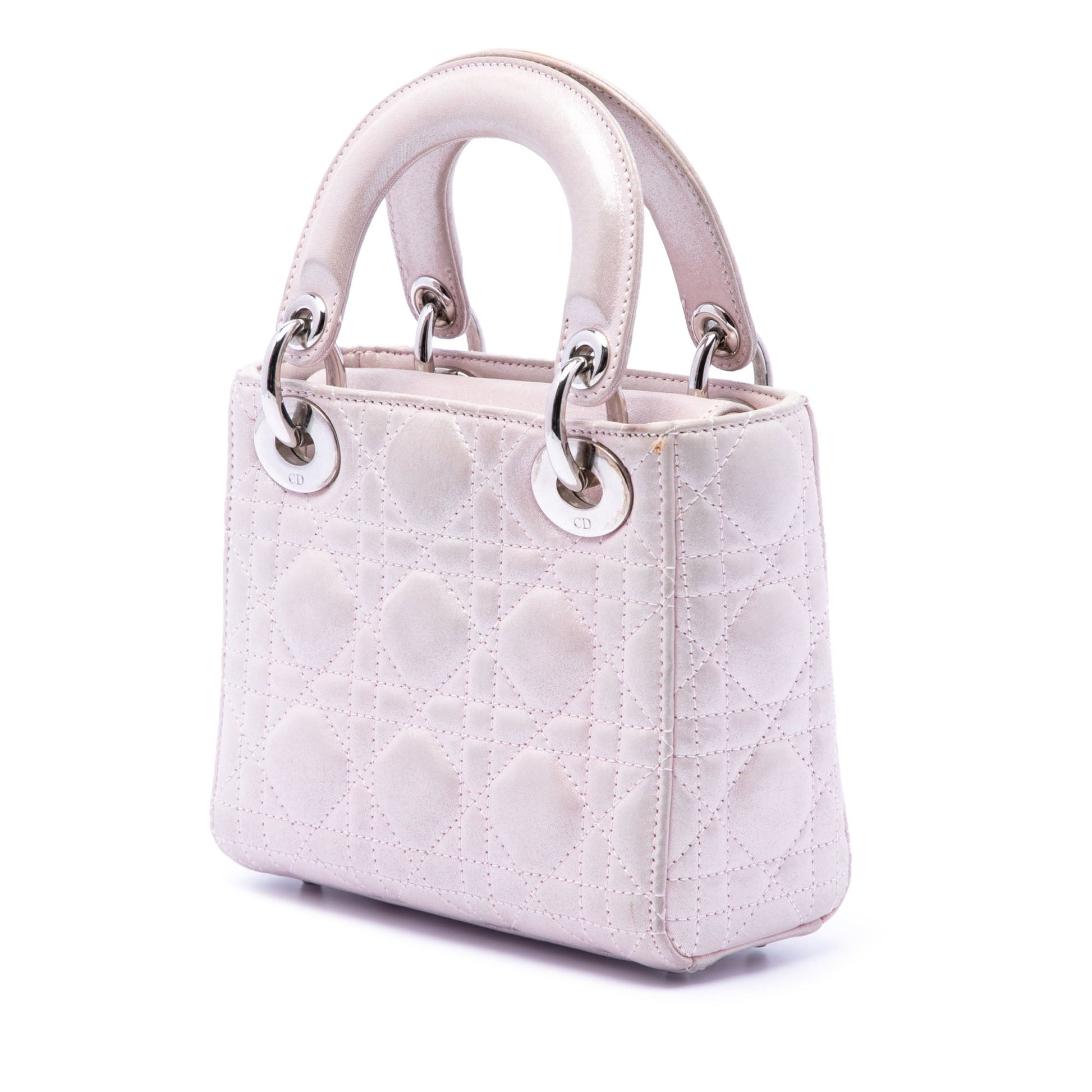 Dior Mini Iridescent Lambskin Cannage Lady Dior