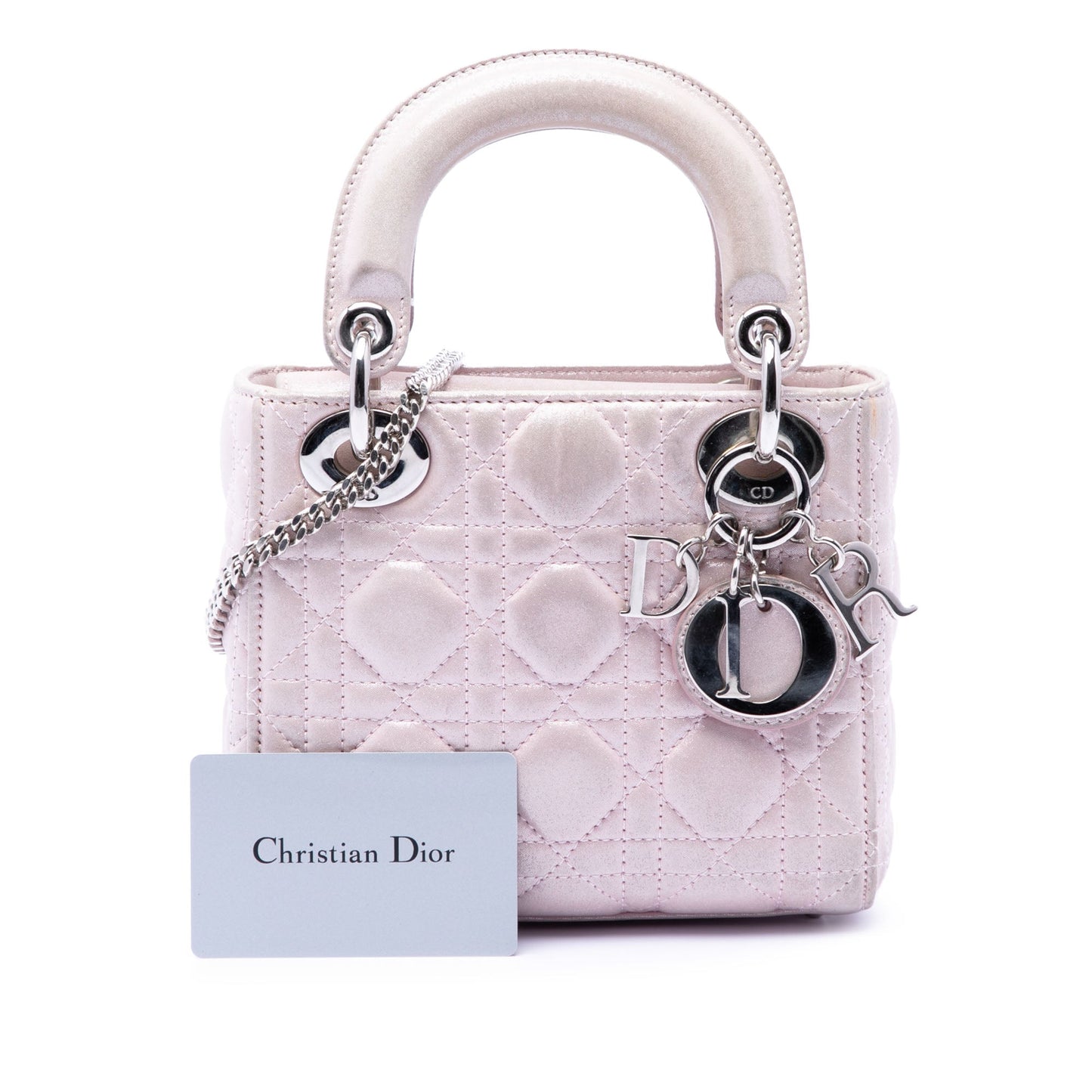 Dior Mini Iridescent Lambskin Cannage Lady Dior