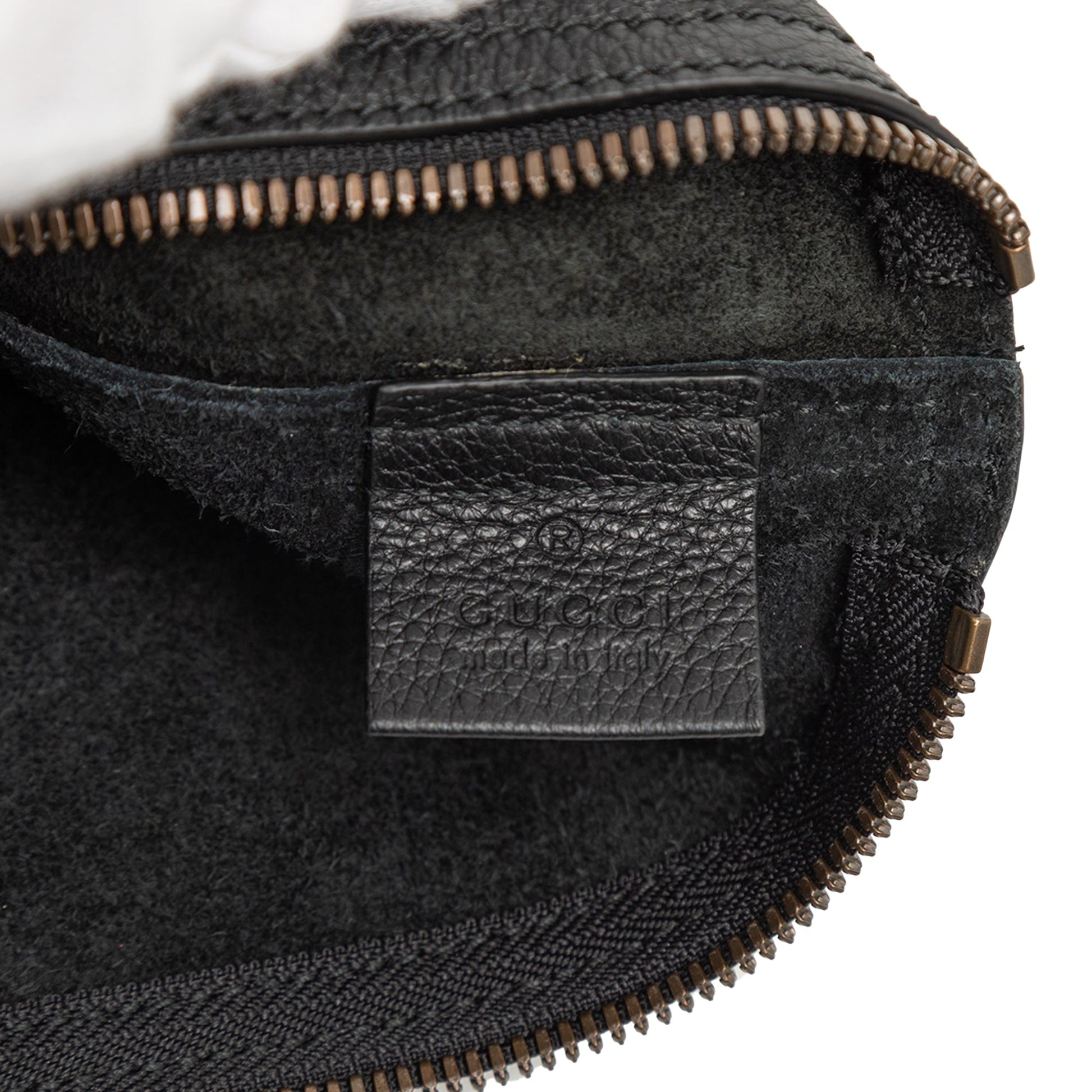 Gucci Medium Leather Logo Portfolio Clutch