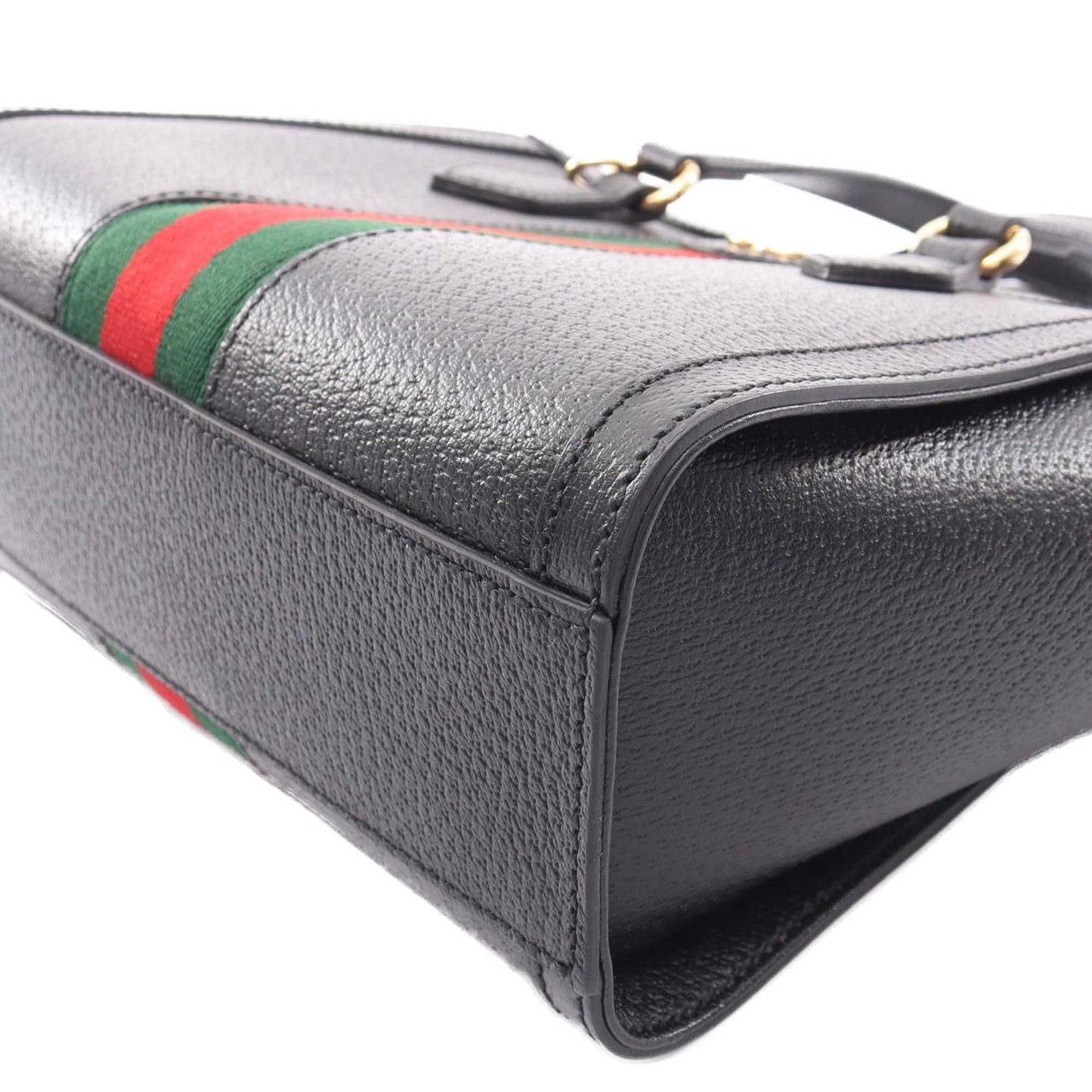 Gucci Small Leather Web Ophidia Satchel