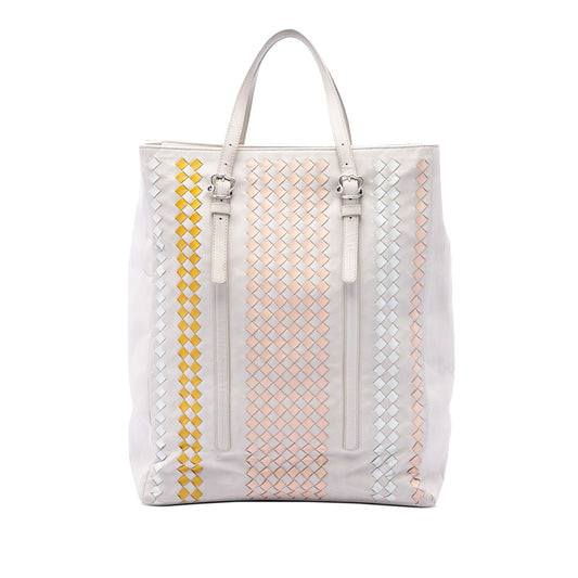 Bottega Veneta Intrecciato Trimmed Nappa Belted Tote