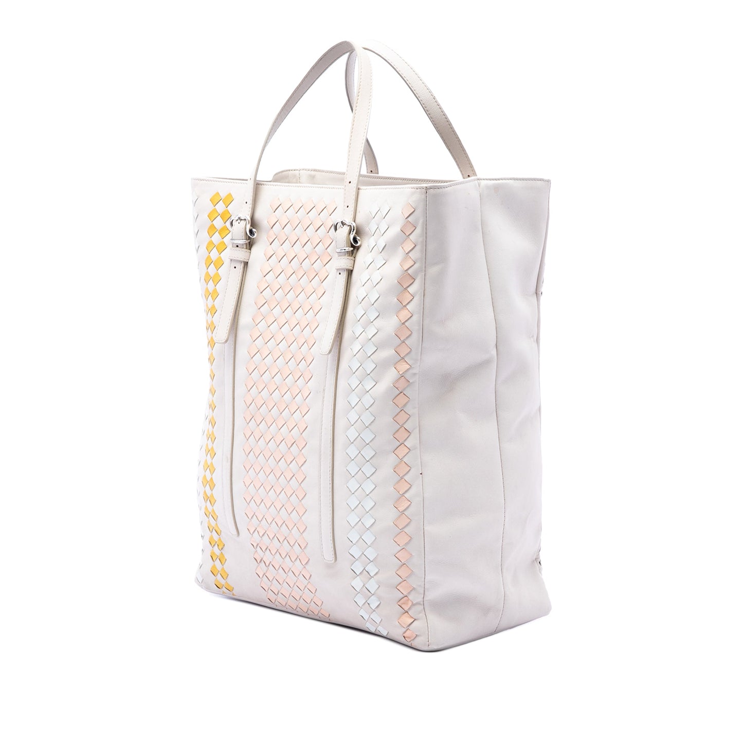 Bottega Veneta Intrecciato Trimmed Nappa Belted Tote
