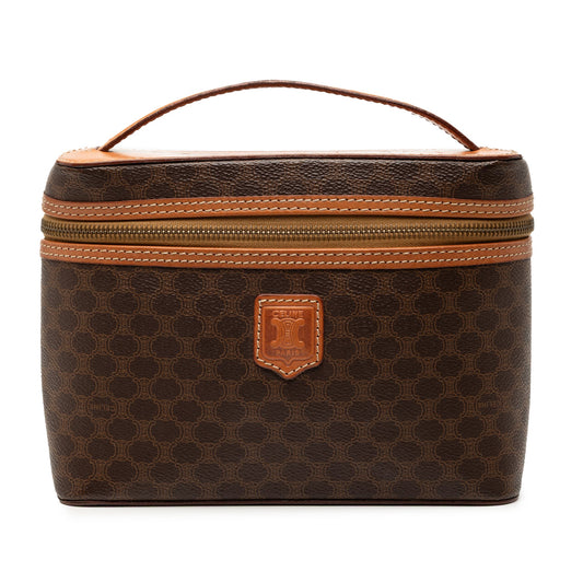 Celine Macadam Coated Canvas Vanity Bag