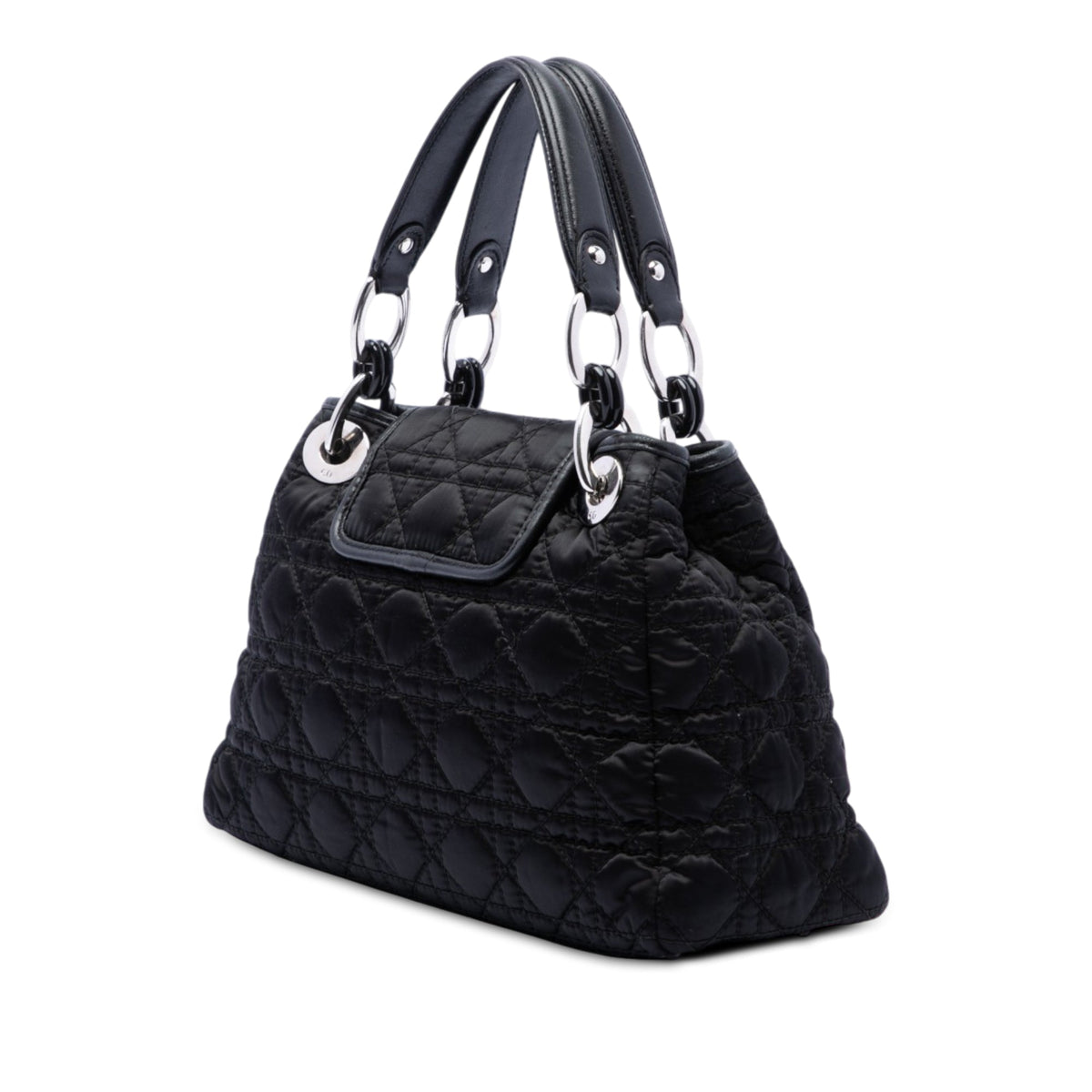Dior Nylon Cannage Charming Lock Handbag