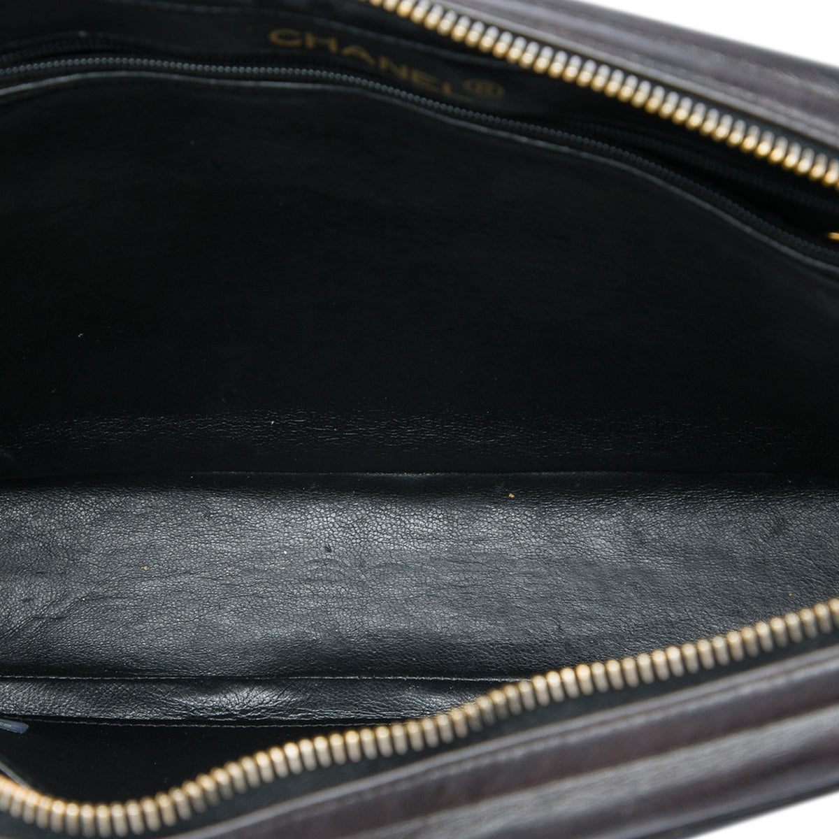 Chanel Quilted Lambskin Shoulder Bag — Black