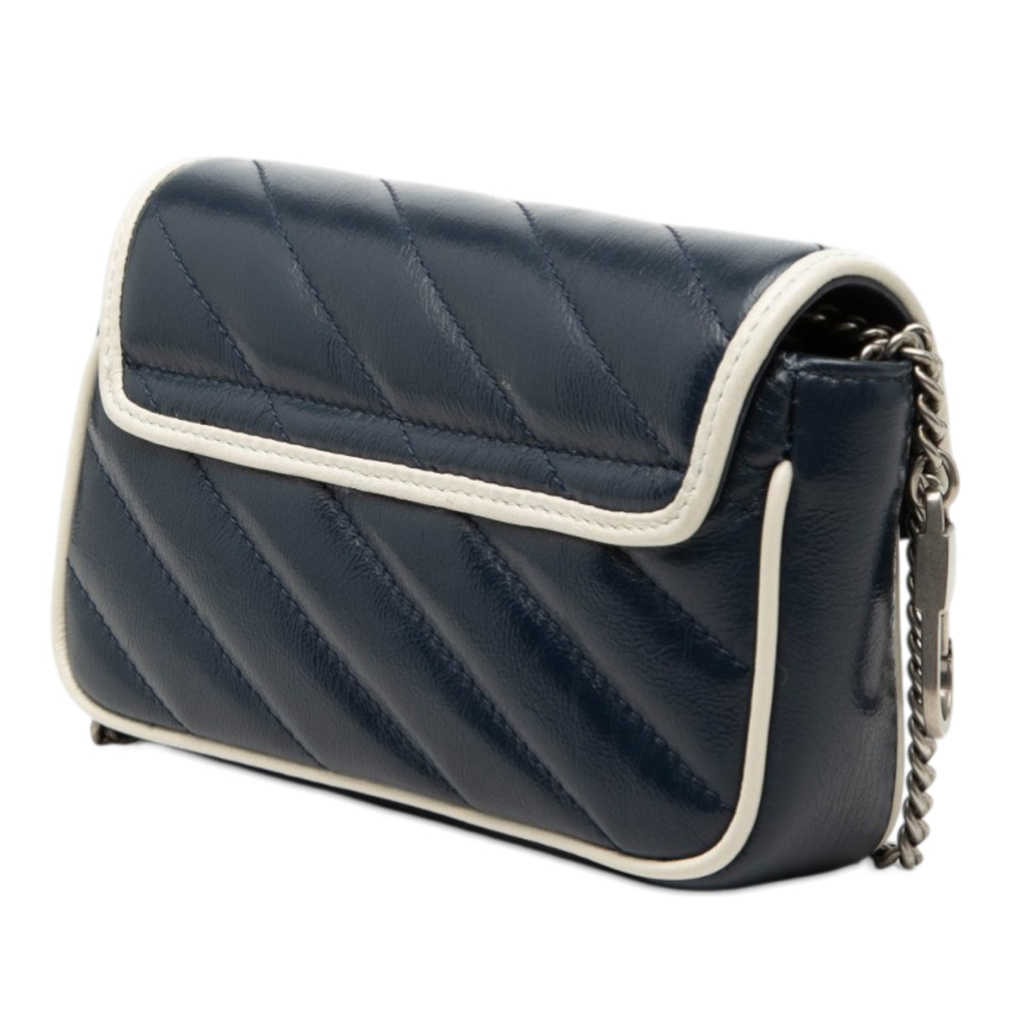 Super Mini GG Marmont Matelasse Leather Torchon Flap Crossbody