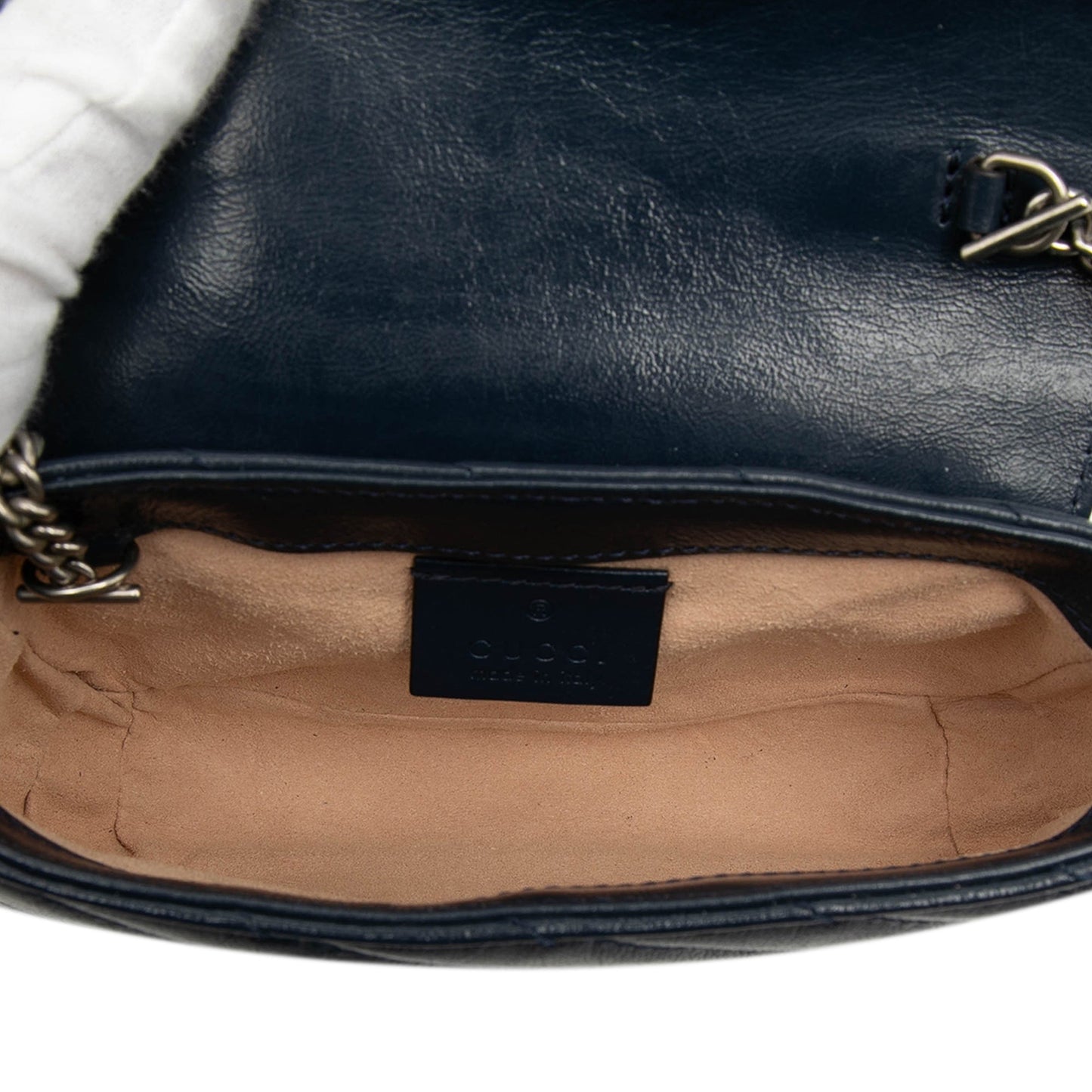 Super Mini GG Marmont Matelasse Leather Torchon Flap Crossbody