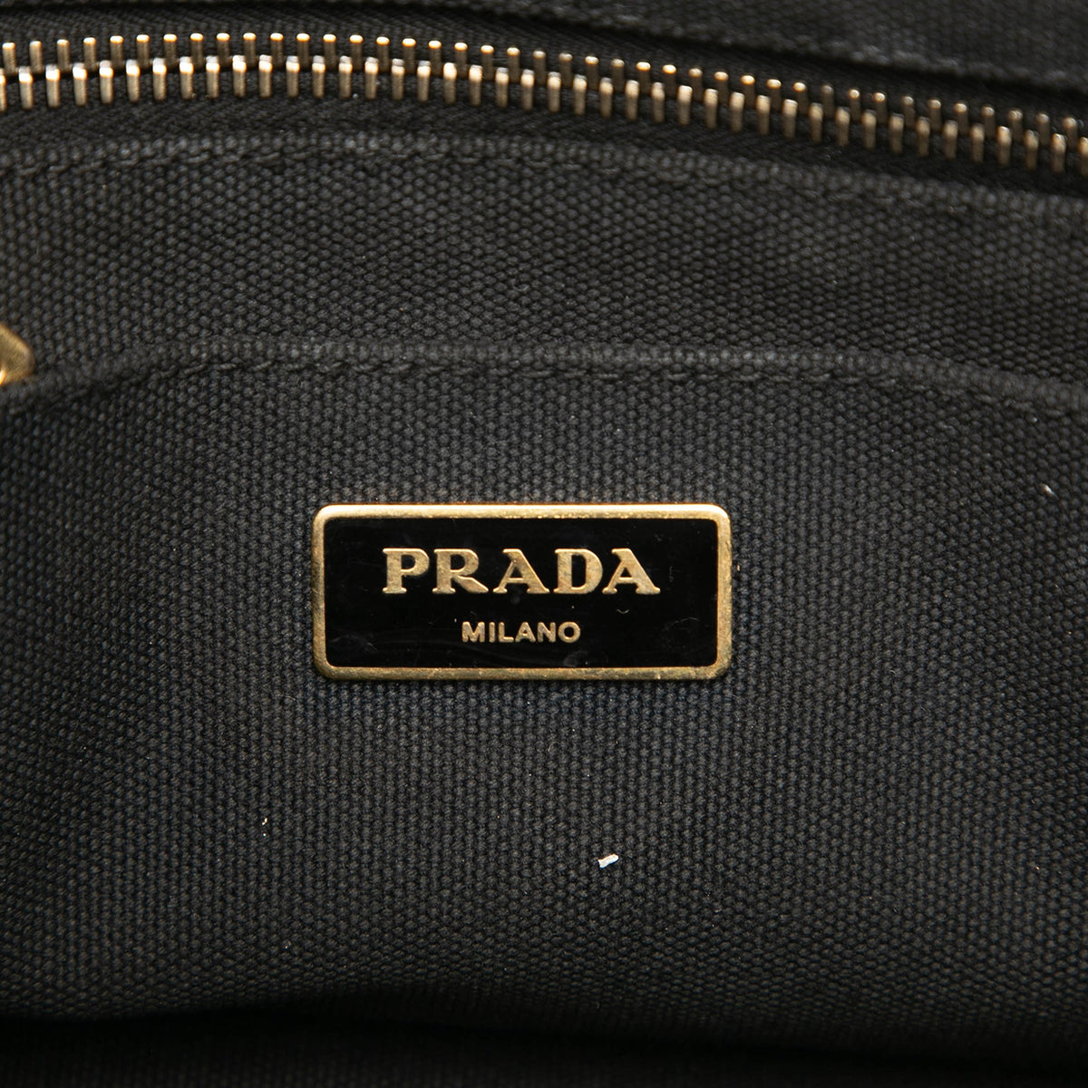 Prada Canvas Canapa Studded Handbag