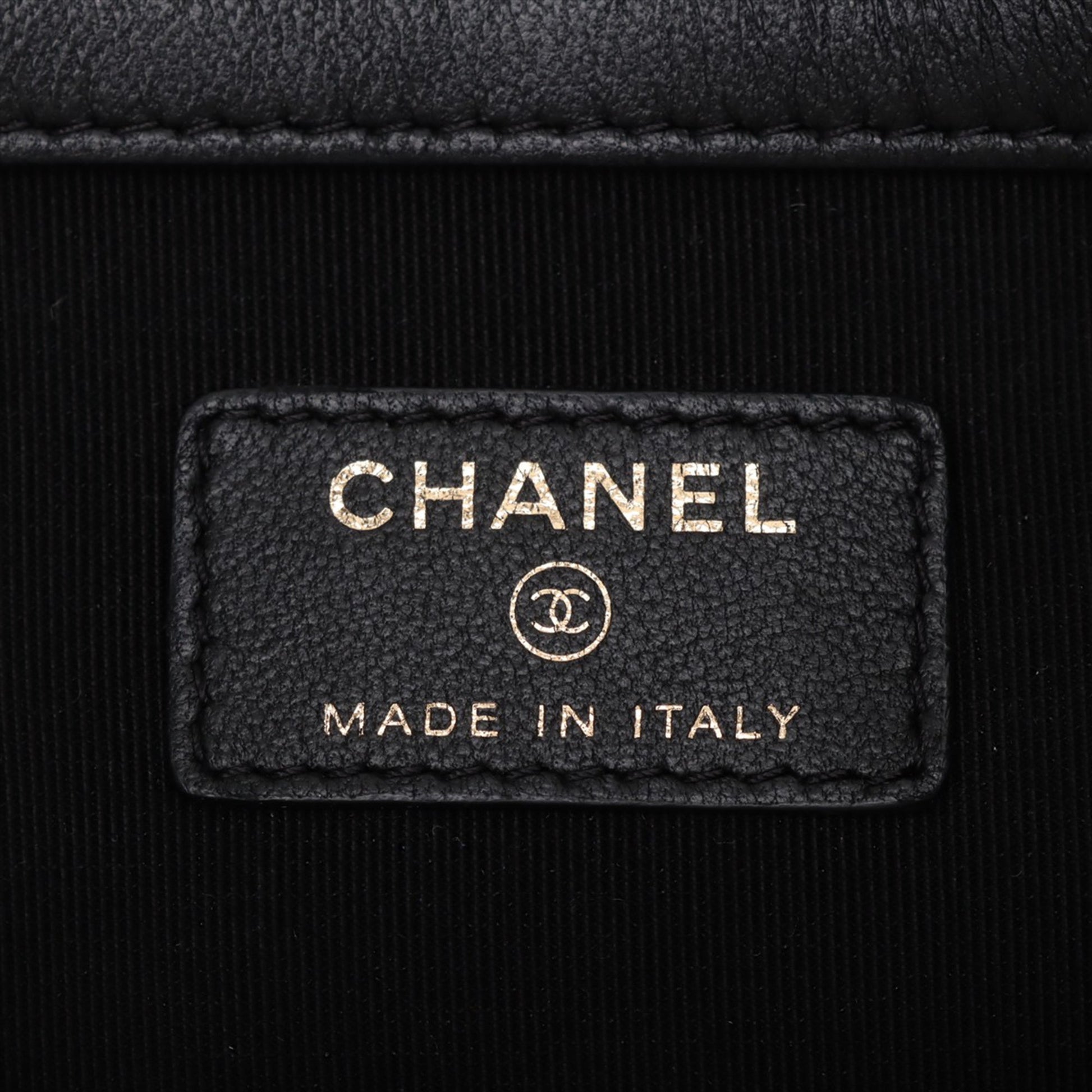 Chanel Large Quilted Lambskin O Case Clutch