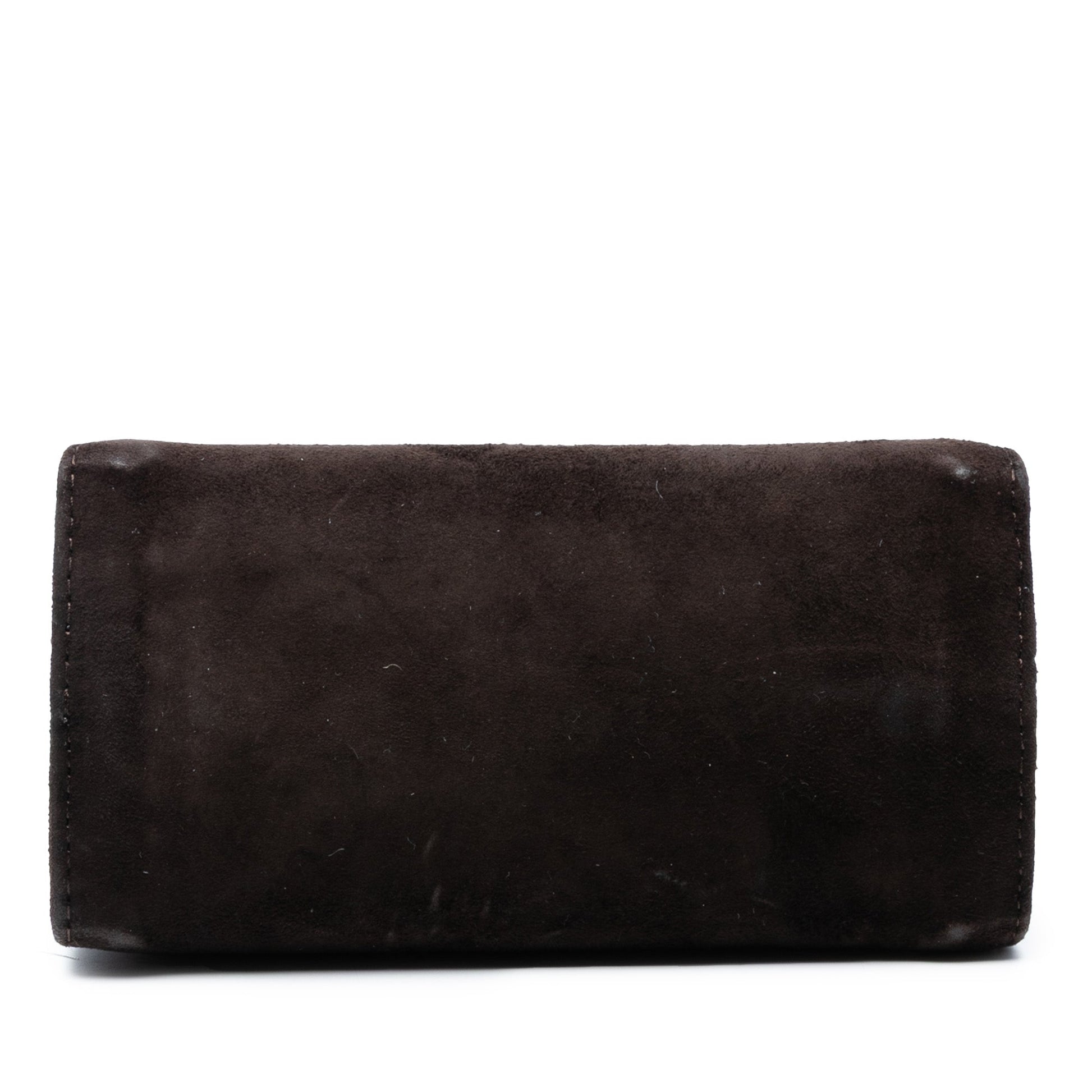 Bottega Veneta Suede Frame Clutch on Chain