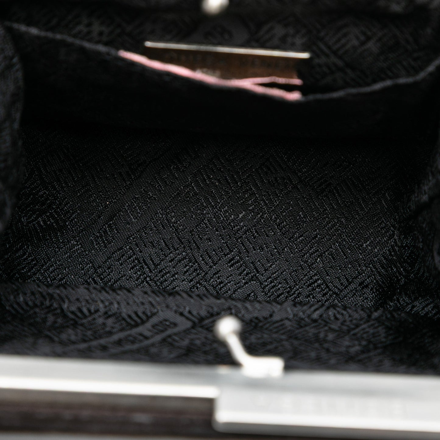 Bottega Veneta Suede Frame Clutch on Chain