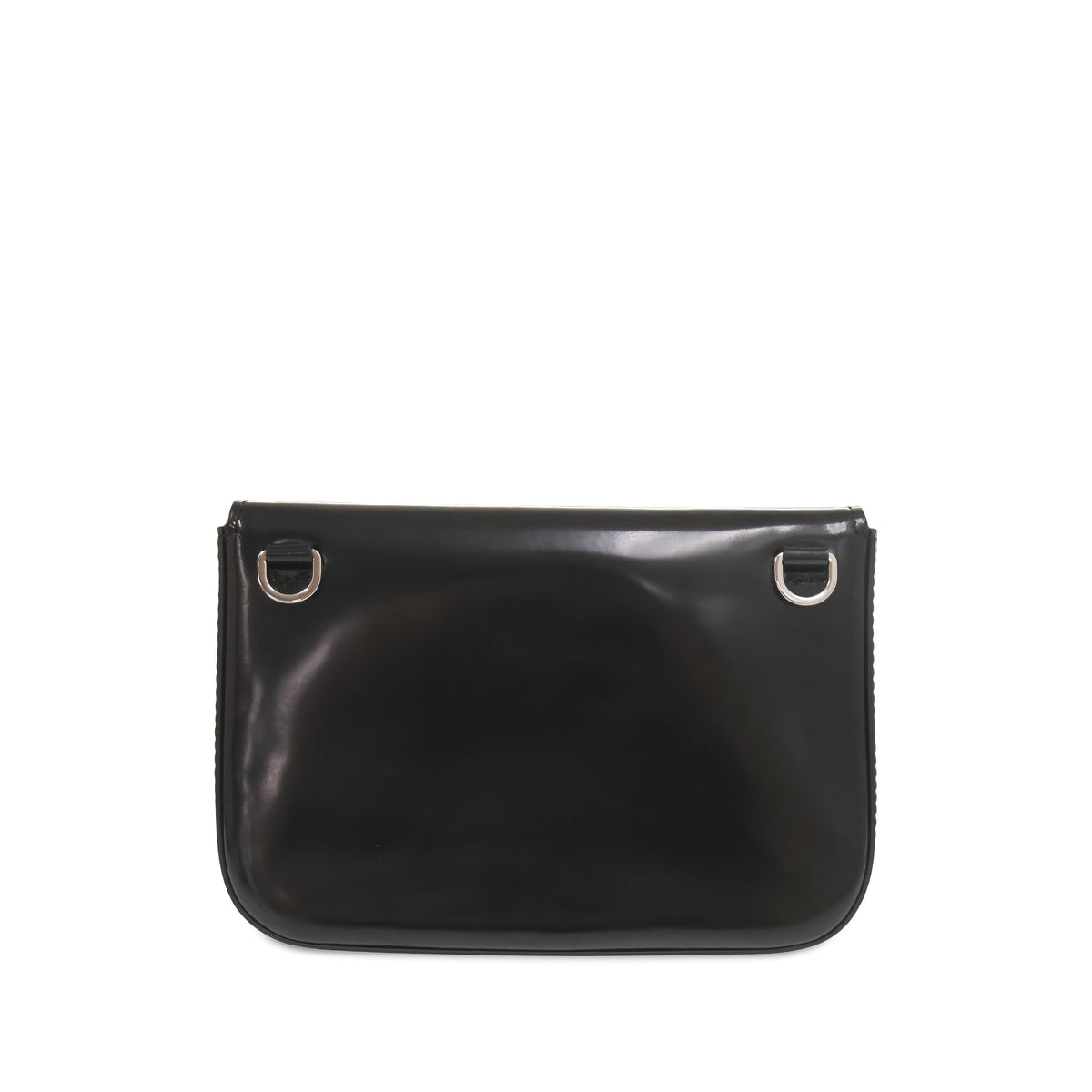 Prada City Calf Flap Crossbody — Black