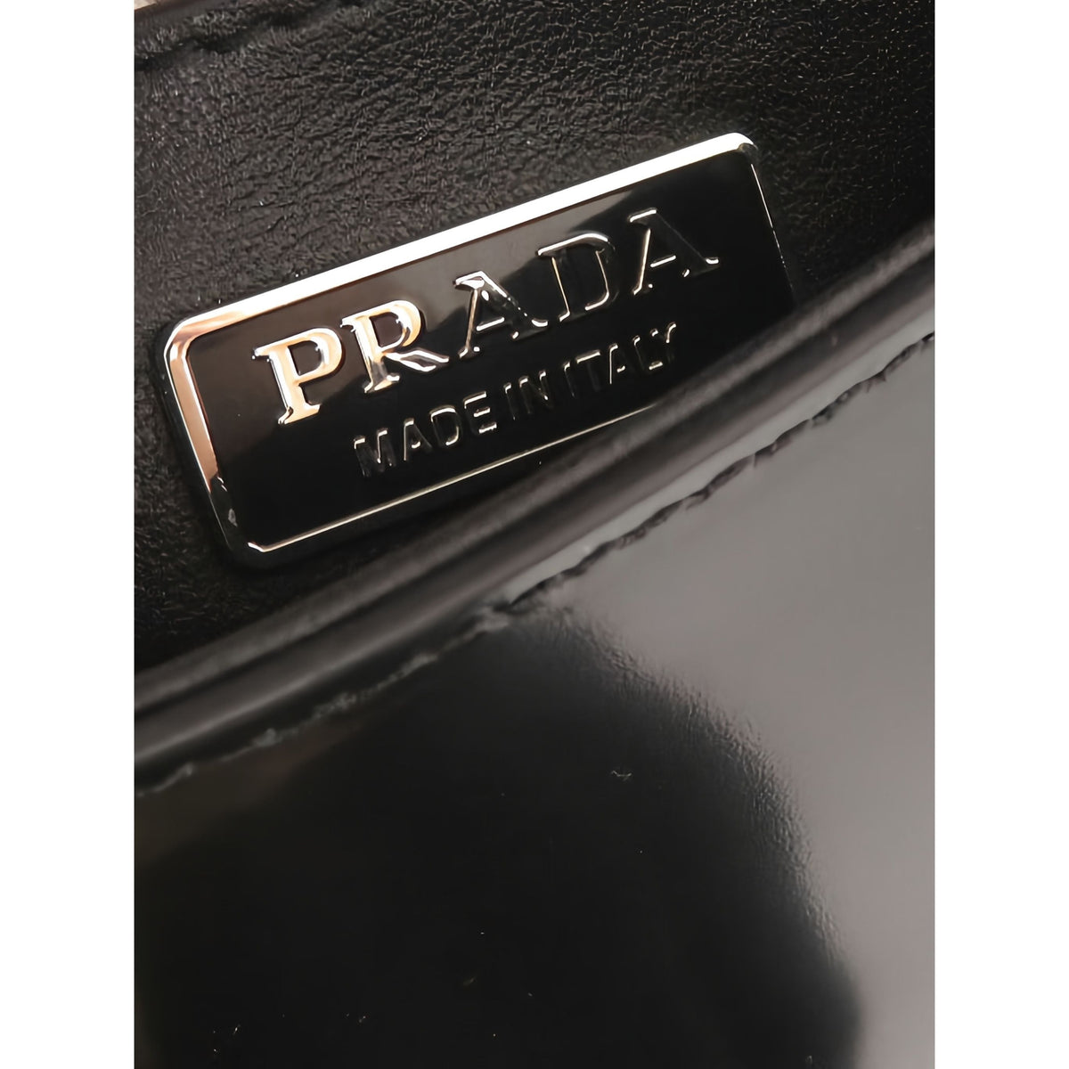 Prada City Calf Flap Crossbody — Black
