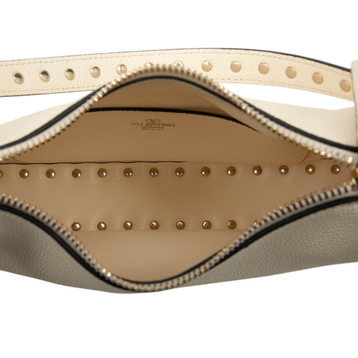 Valentino Small Grainy Calfskin Rockstud Hobo