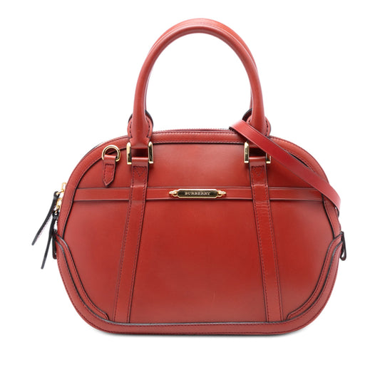 Burberry Small Calfskin Bridle Orchard Satchel