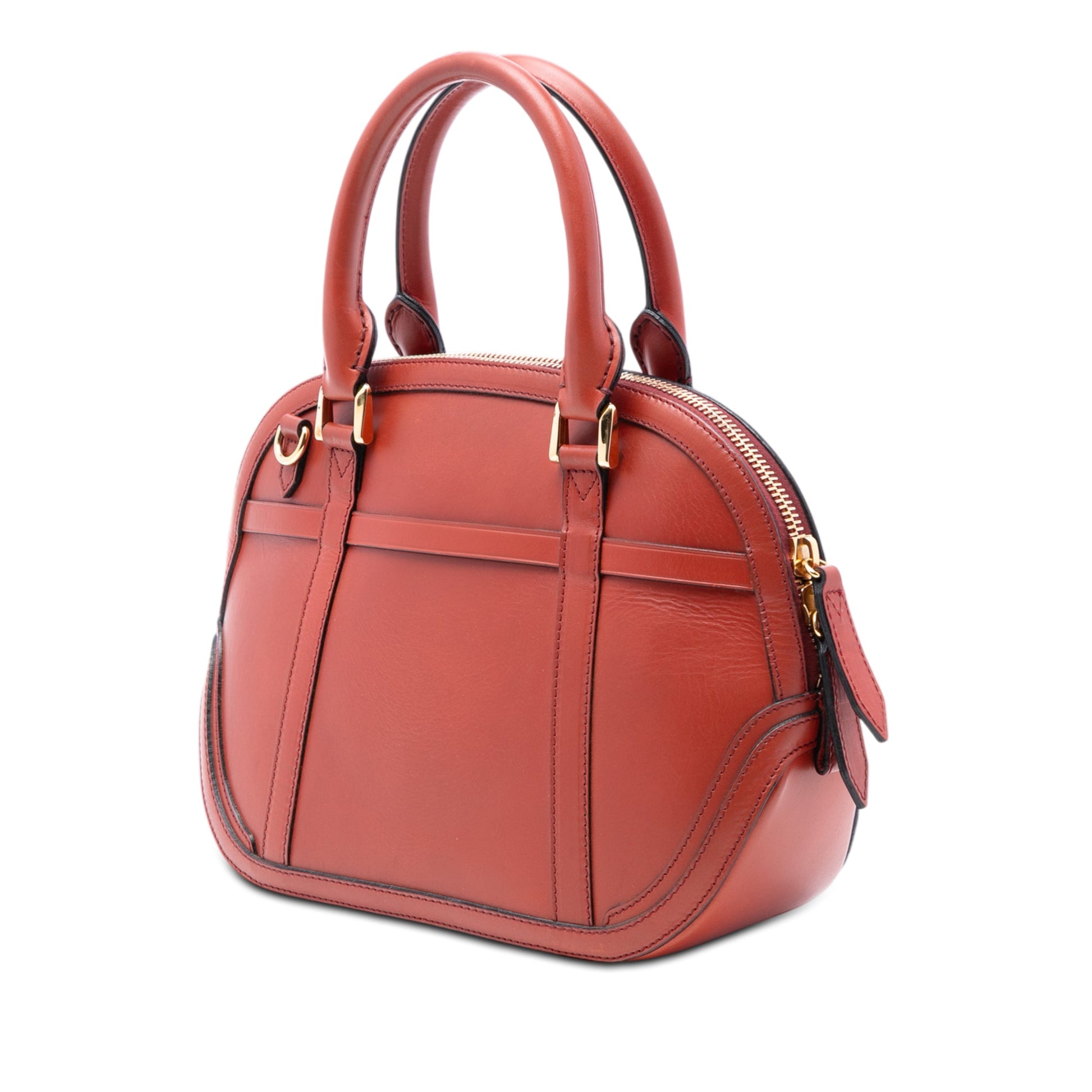 Burberry Small Calfskin Bridle Orchard Satchel
