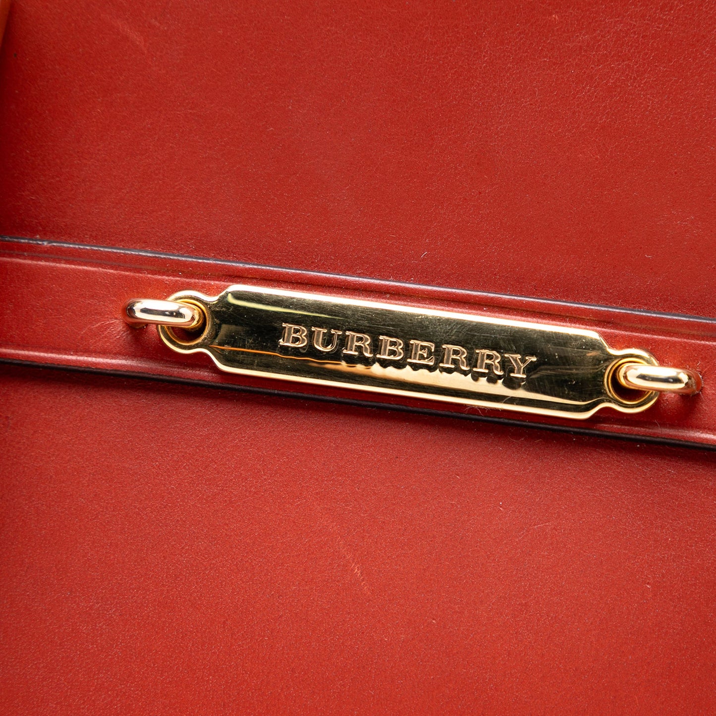 Burberry Small Calfskin Bridle Orchard Satchel