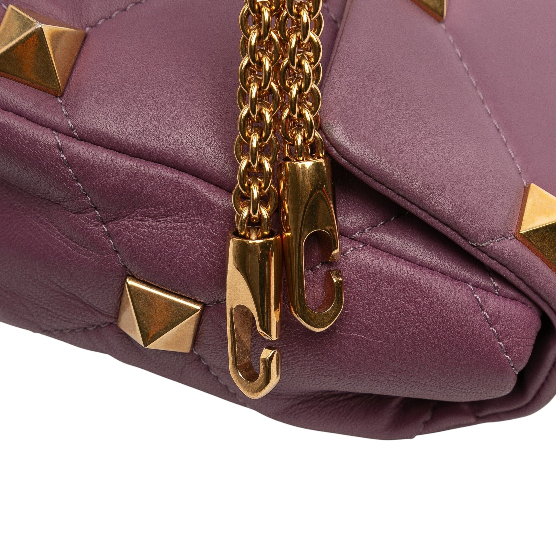 Valentino Medium Nappa Roman Stud Satchel