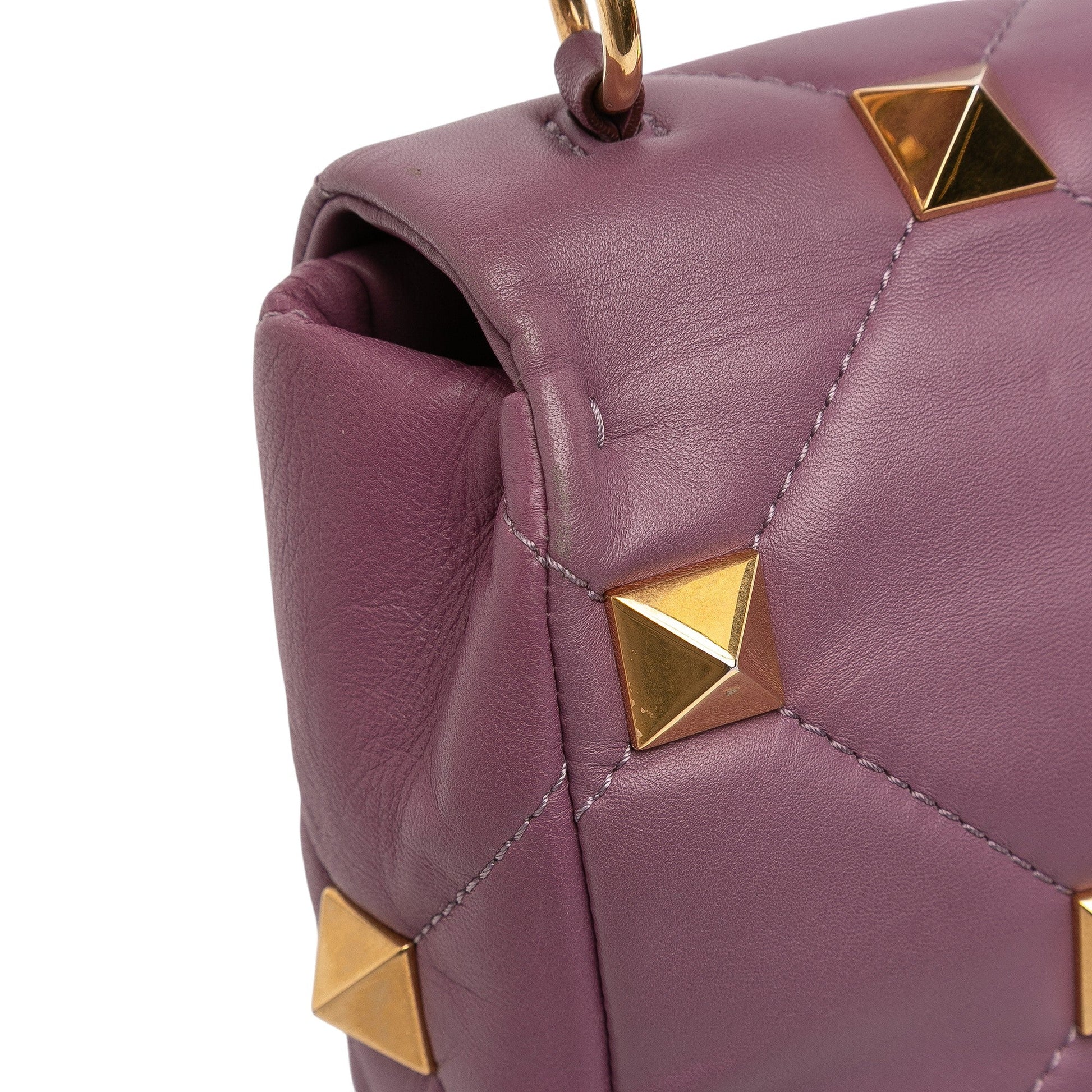 Valentino Medium Nappa Roman Stud Satchel