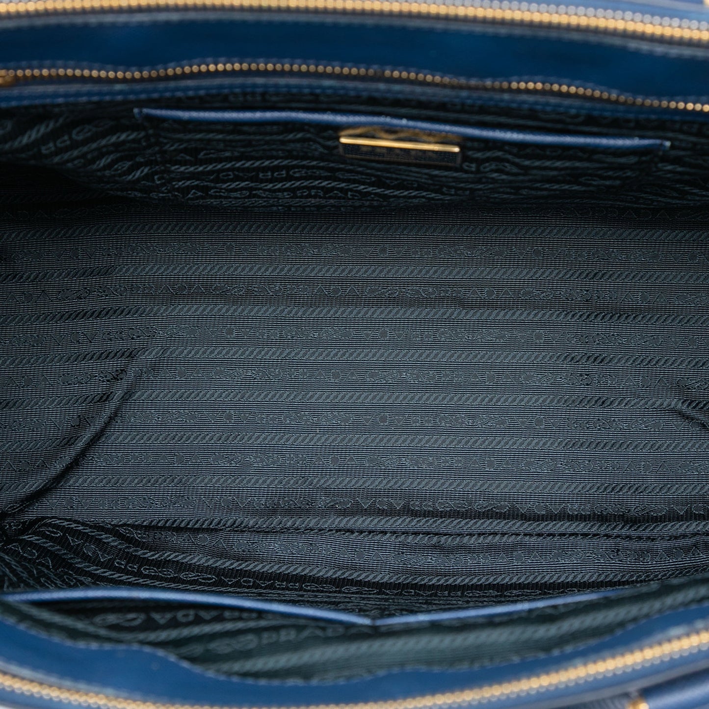 Prada Large Saffiano Lux Galleria Double Zip Tote