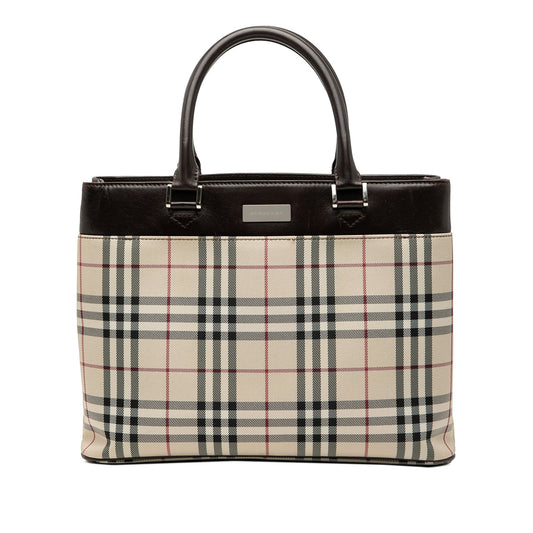Burberry House Check Canvas Tote