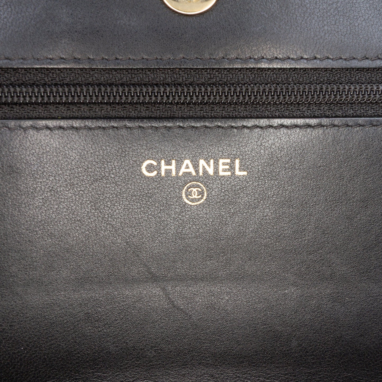Chanel Lambskin and Woven Raffia Boy Wallet on Chain
