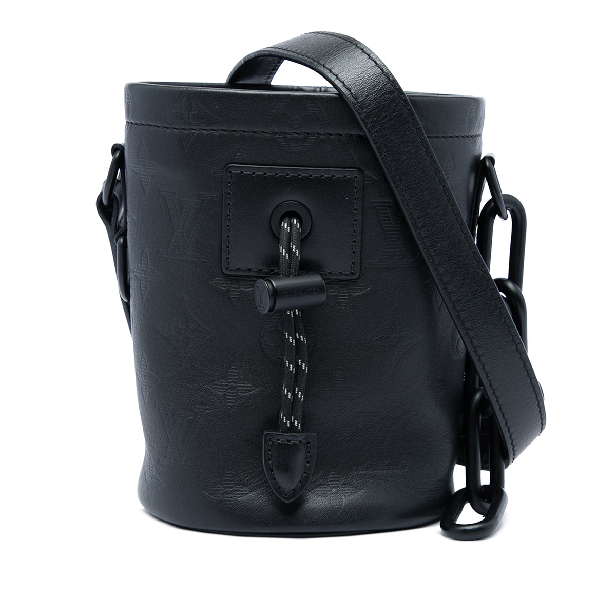 Louis Vuitton Monogram Shadow Nano Chalk — Black
