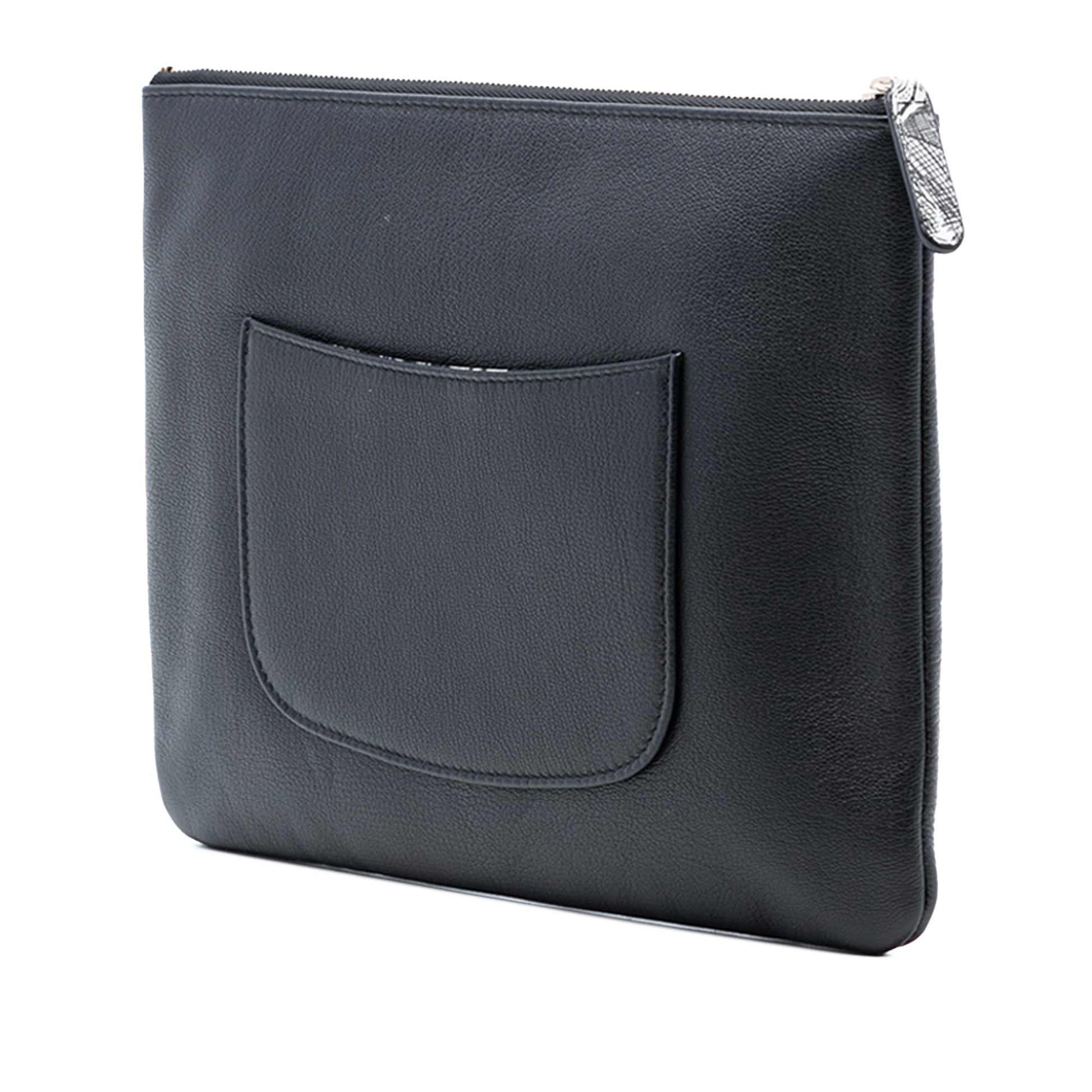 Chanel Medium Goatskin Lucky Clover O Case Clutch
