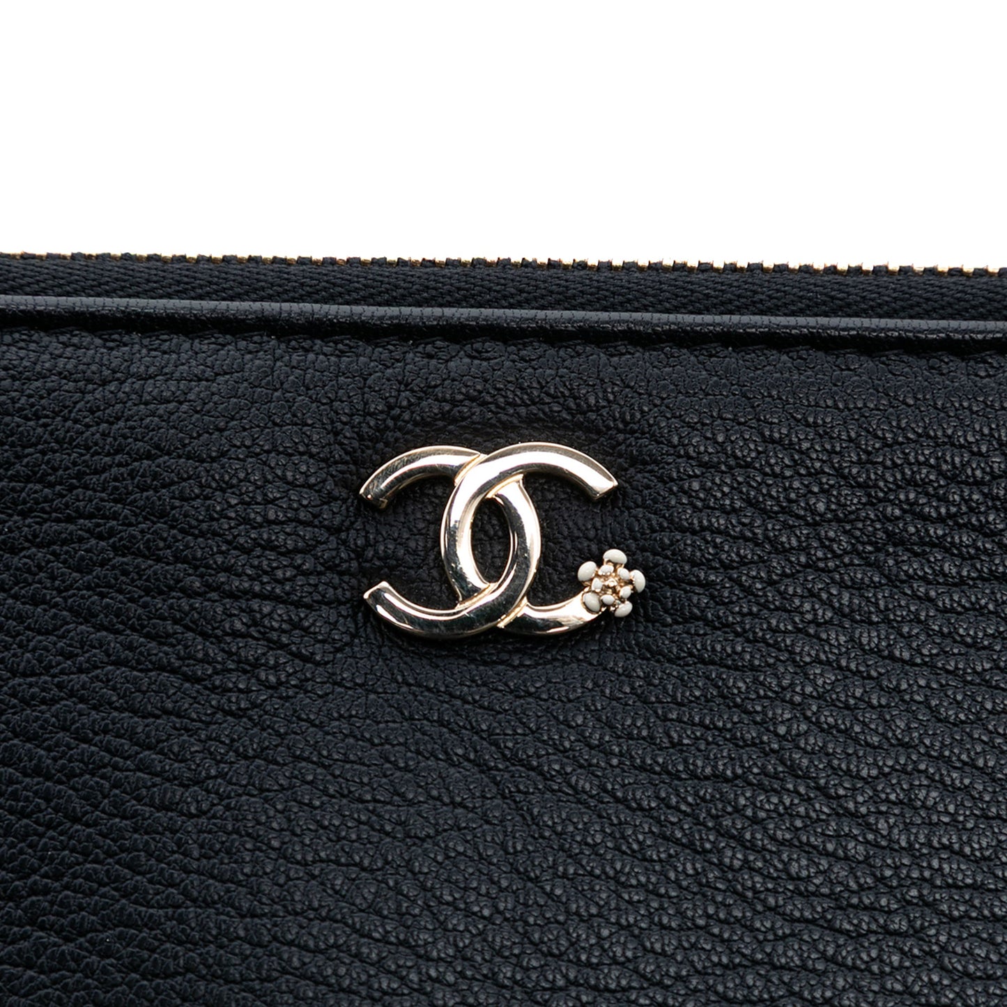 Chanel Medium Goatskin Lucky Clover O Case Clutch