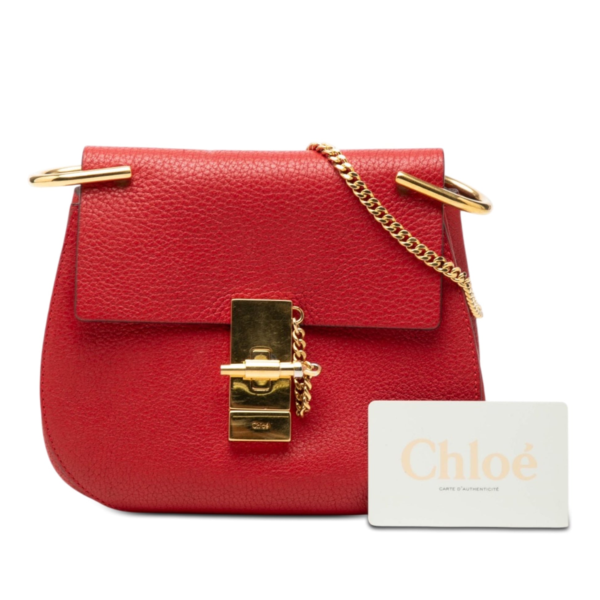 Chloé Mini Leather Drew Crossbody
