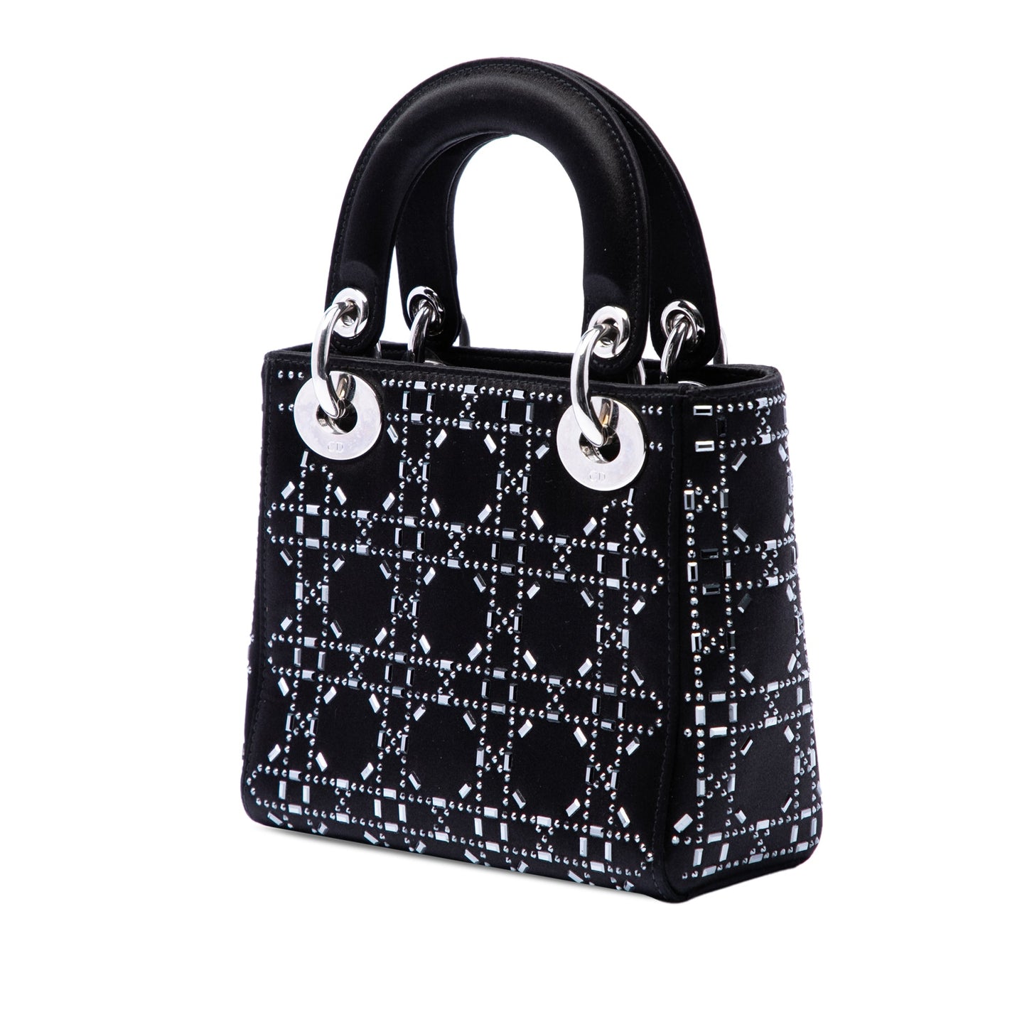 Dior Mini Velvet Cannage Strass Embellished Lady Dior