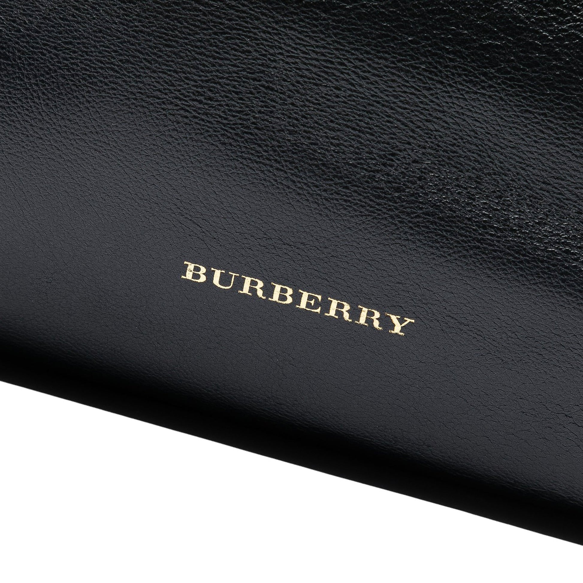Burberry Medium Leather and House Check Banner Satchel