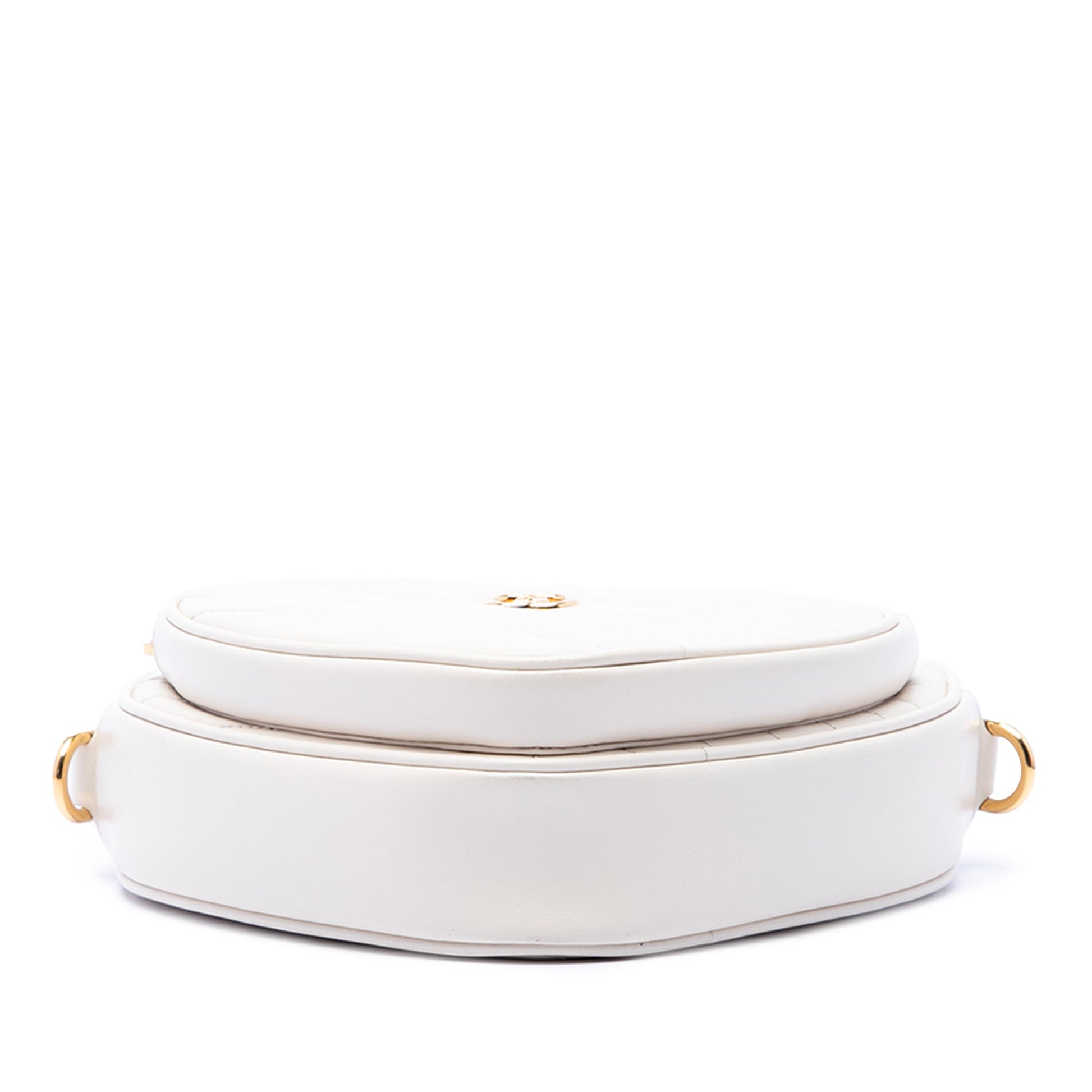 Gucci Mini Matelasse Diagonal Calfskin Interlocking G Heart Crossbody