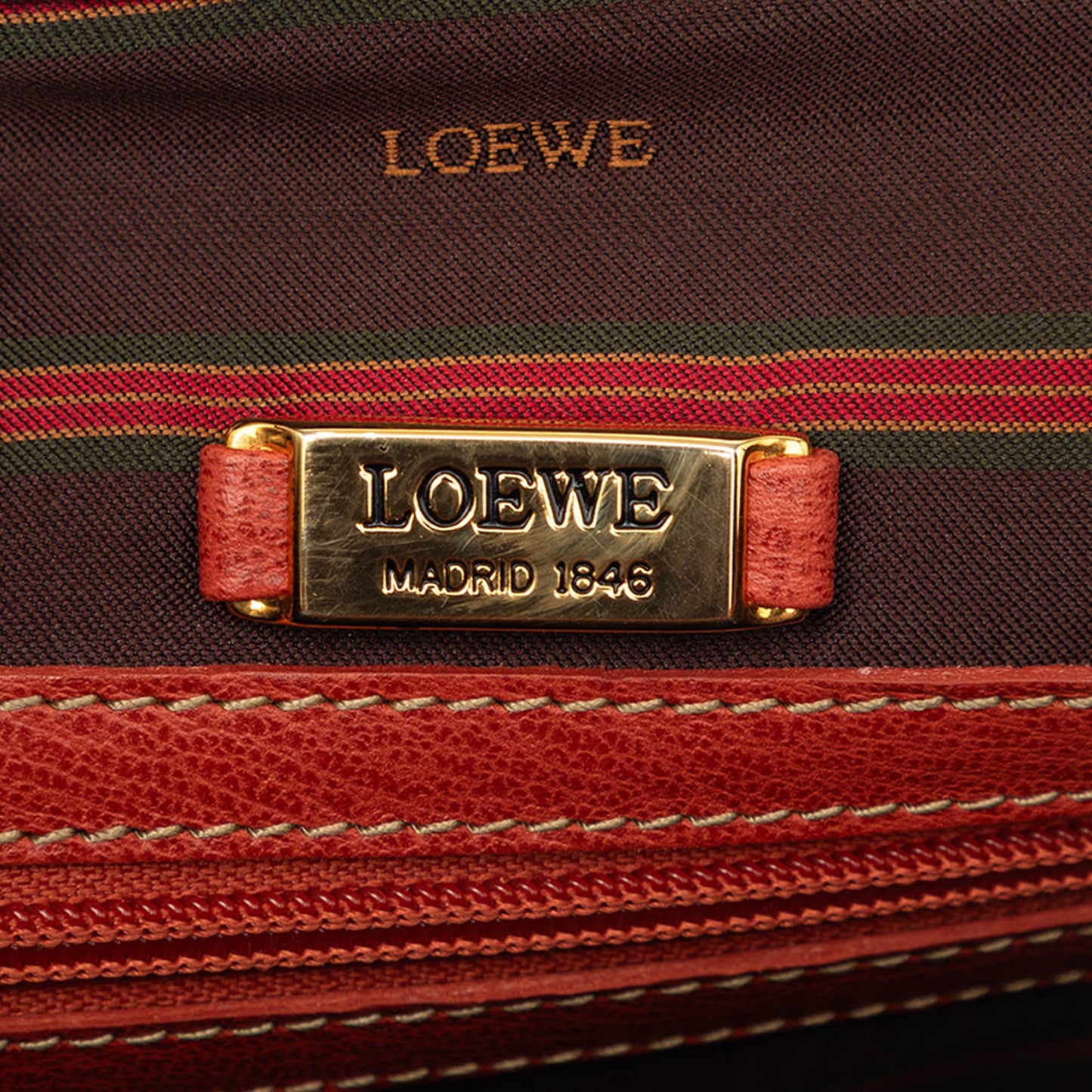 LOEWE Leather Velasquez Twist Vanity Bag