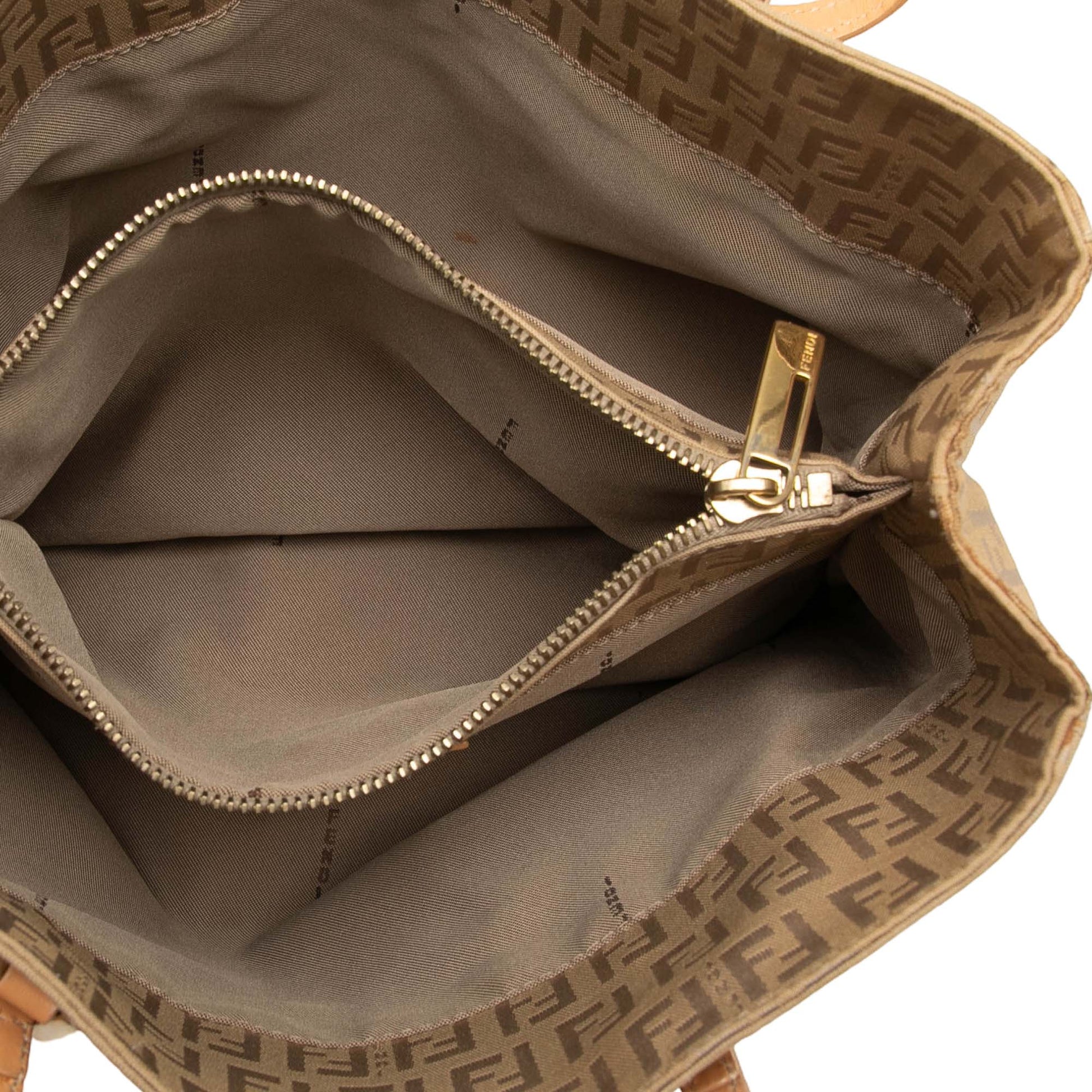 Fendi Zucchino Canvas Shopping Tote