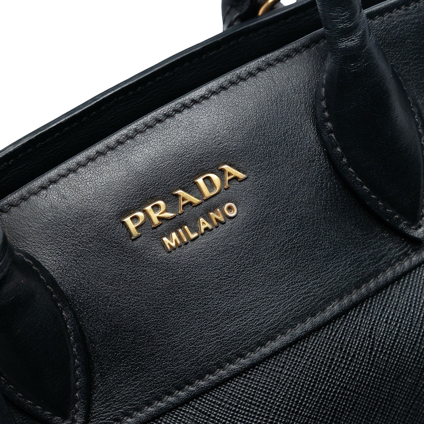 Prada Small Saffiano and City Calf Esplanade Satchel